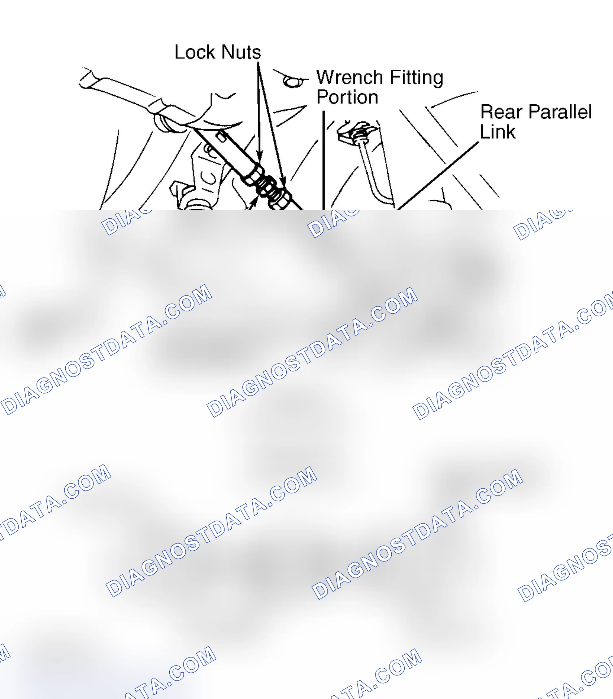 Scheme 8: Adjusting Rear Toe-In (Maxima & Stanza) Courtesy of Nissan Motor Co., U.S.A.