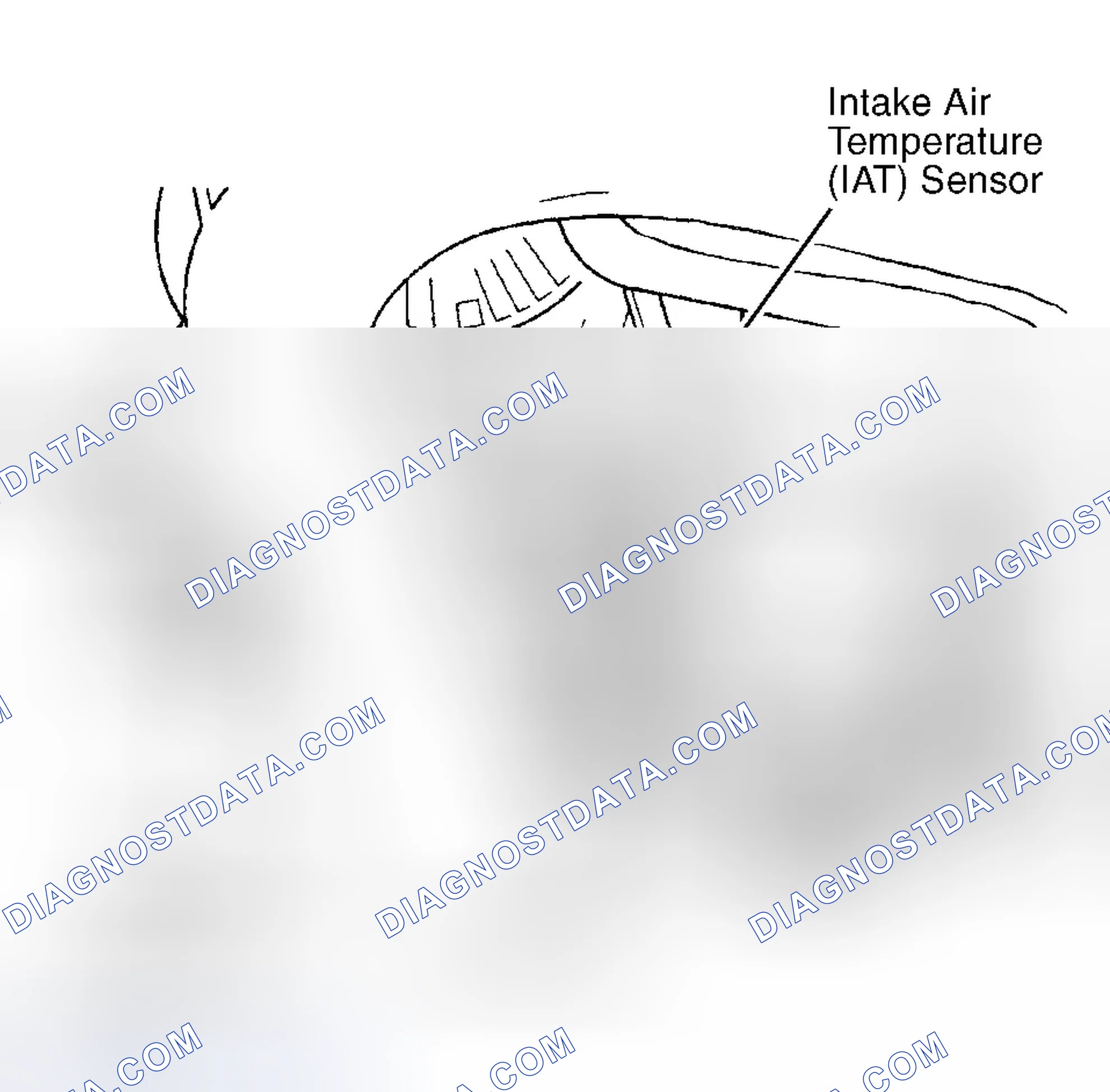 Scheme 93: Intake Air Temperature (IAT) Sensor Location