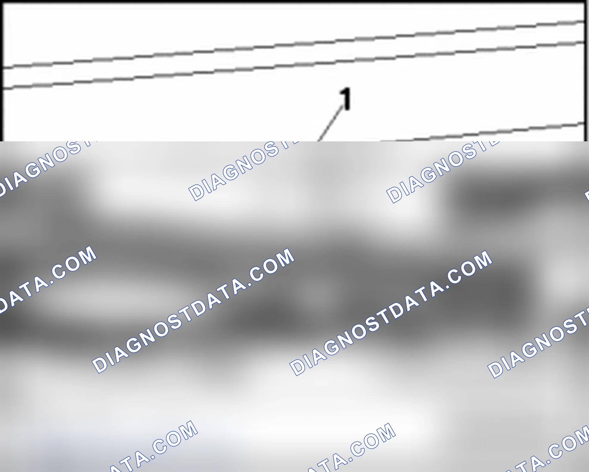 Scheme 30: Ribbed belt, W12 (6.0 MPI) and 10-cylinder gasoline engines (5.2 FSI), checking