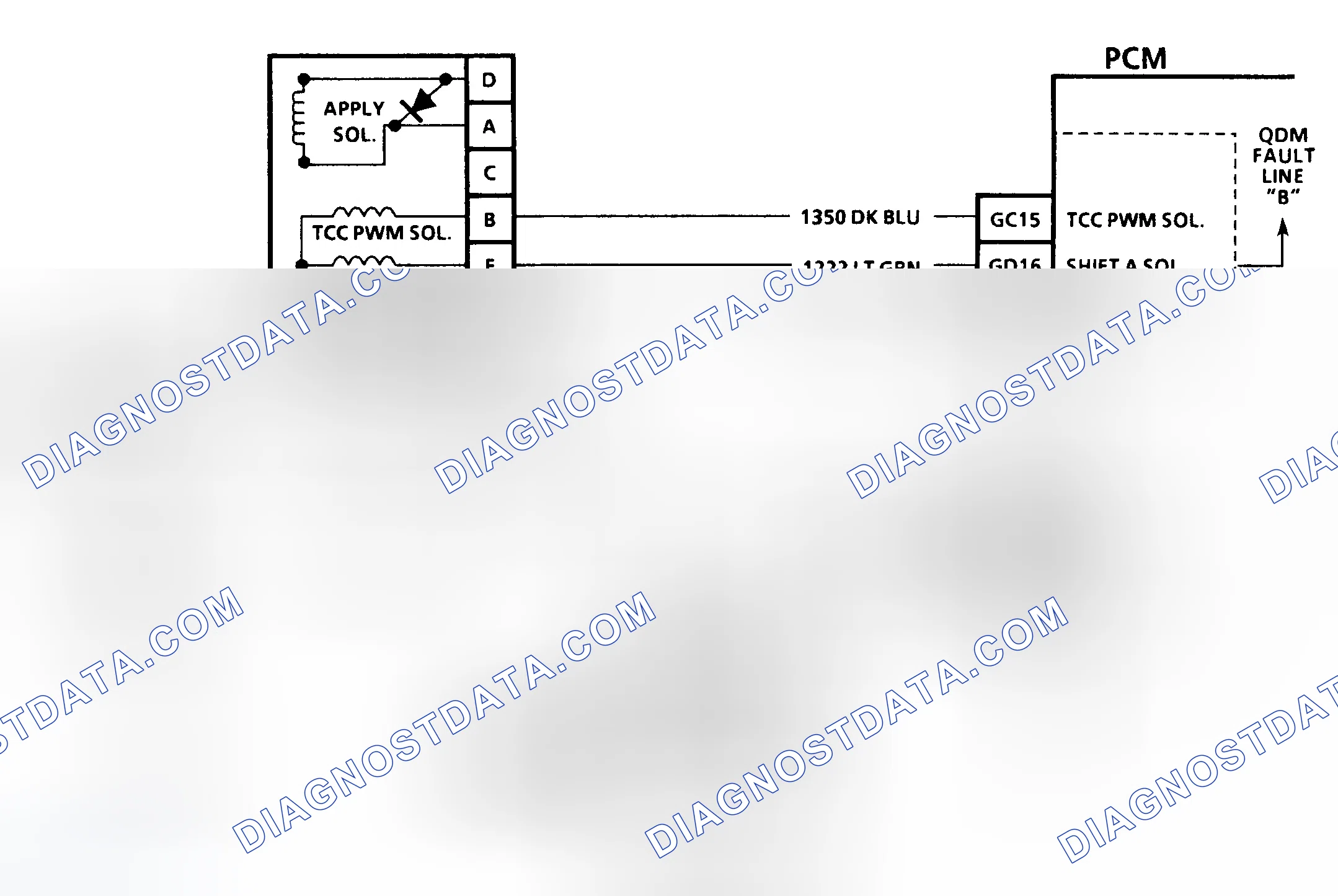 Scheme 197: Code 56 Schematic (3.8L (VIN L) "C" & "H" Bodies) Quad-Driver Error