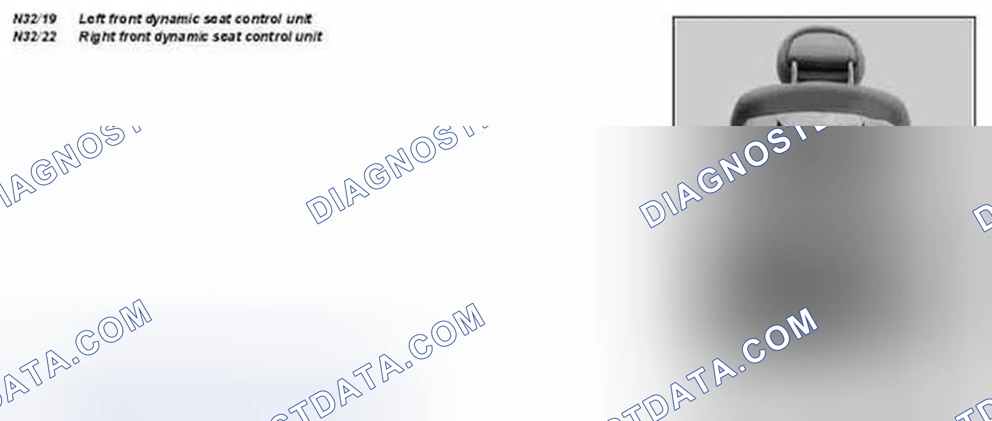Fig. 10: Identifying Dynamic Seat Control Unit