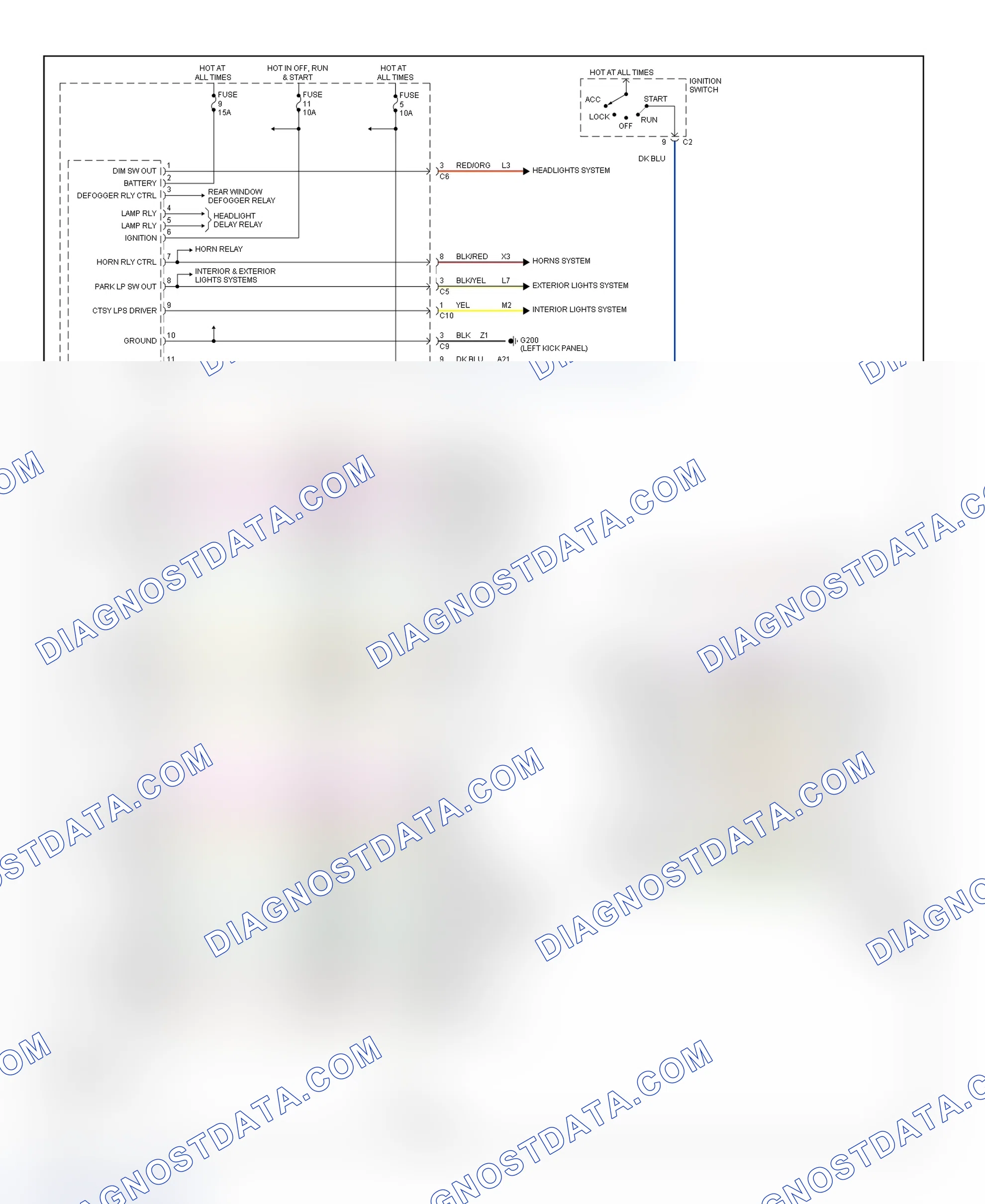 Scheme 74: BCM Wiring Diagram (Breeze, Cirrus & Stratus)
