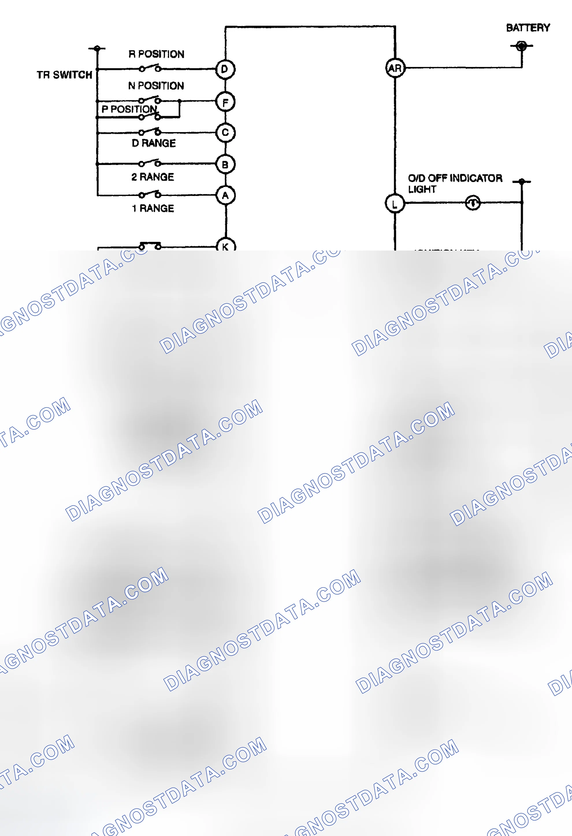 Scheme 164: AUTOMATIC TRANSMISSION CONTROL SYSTEM WIRING DIAGRAM