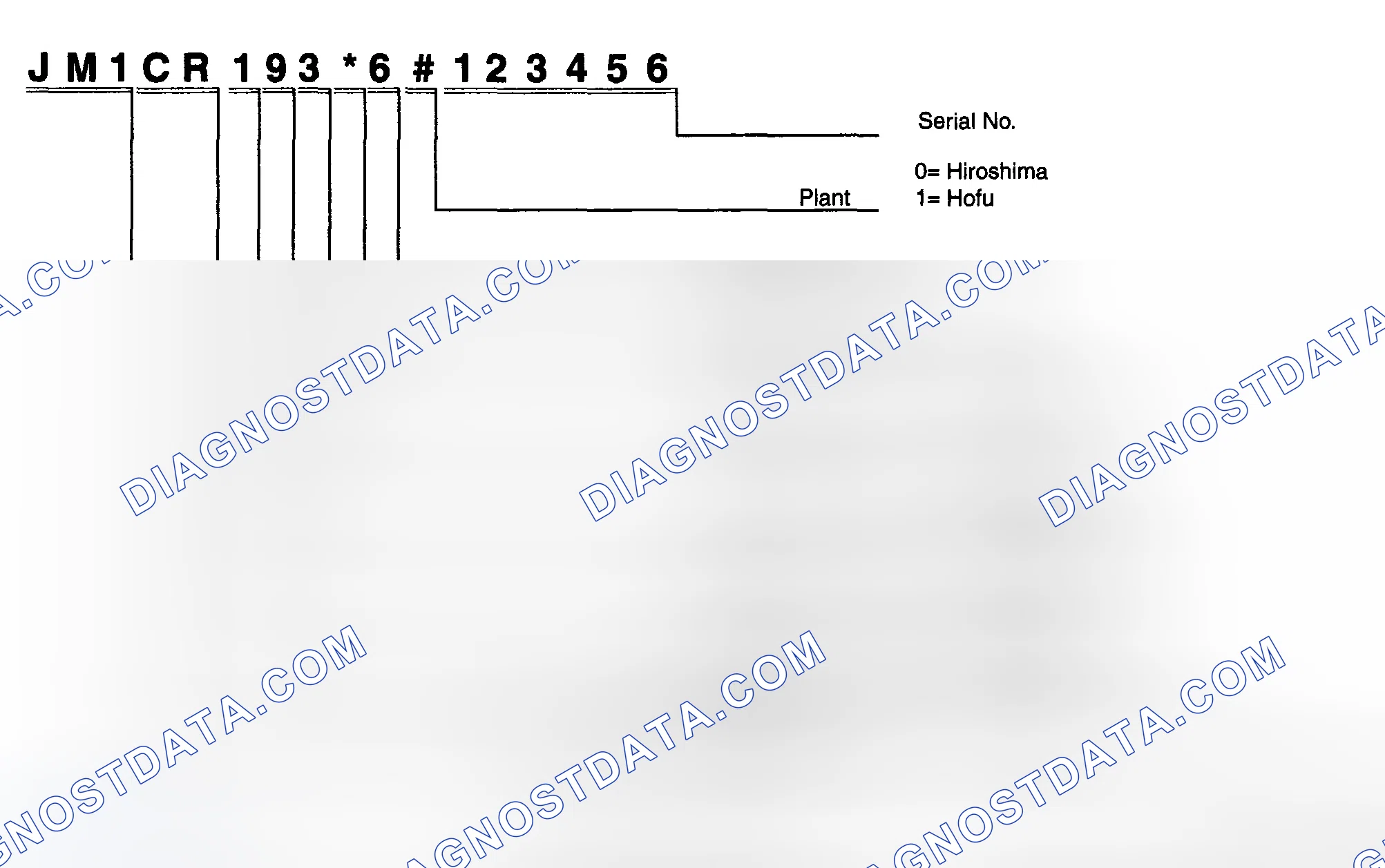 Scheme 1: VEHICLE IDENTIFICATION NUMBER (VIN) CODE