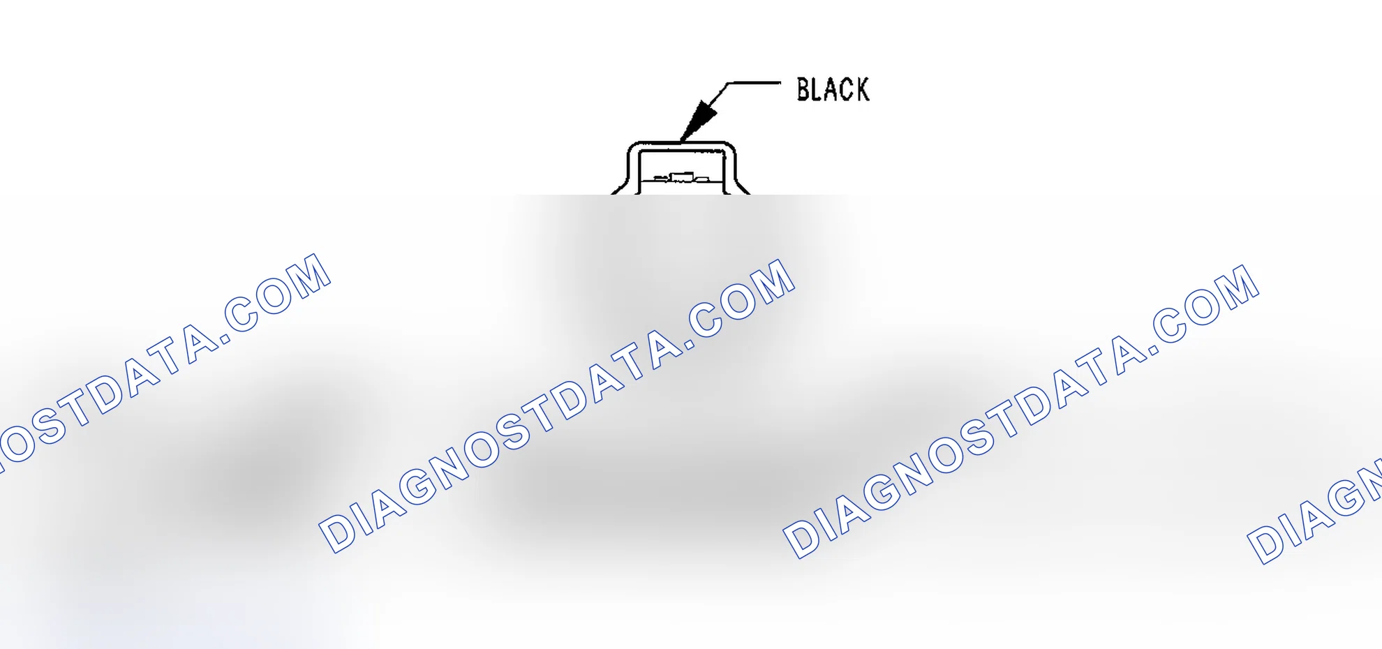 Scheme 347: INPUT SPEED SENSOR CONNECTOR END VIEW