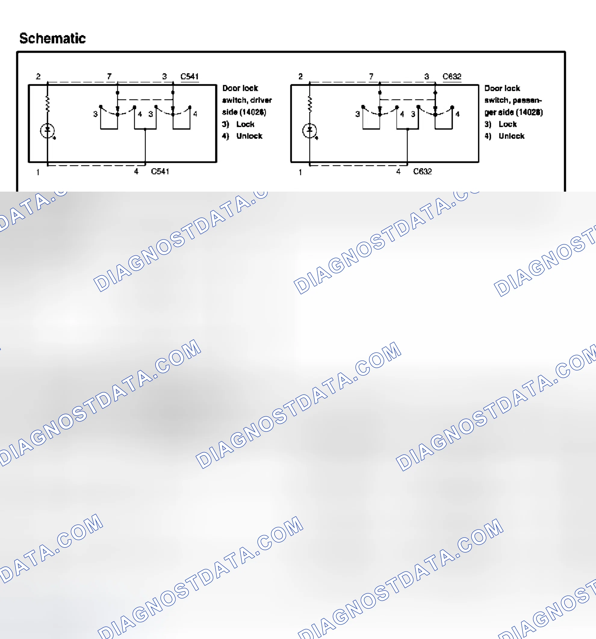 Scheme 27: Door lock switch, driver side (14028), Door lock switch, passenger side (14028) - Navigator
