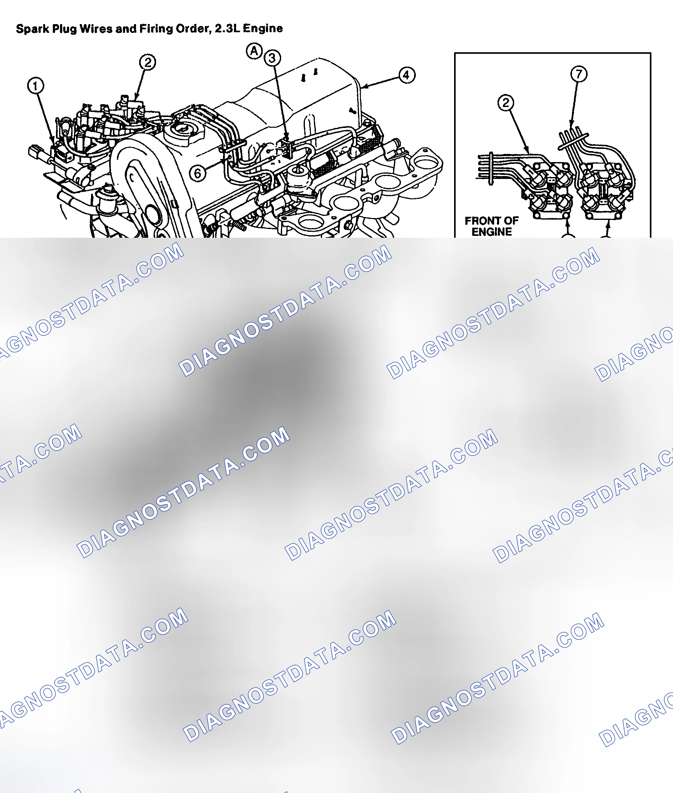 Scheme 2: Spark Plug Wire Routing (2.5L)