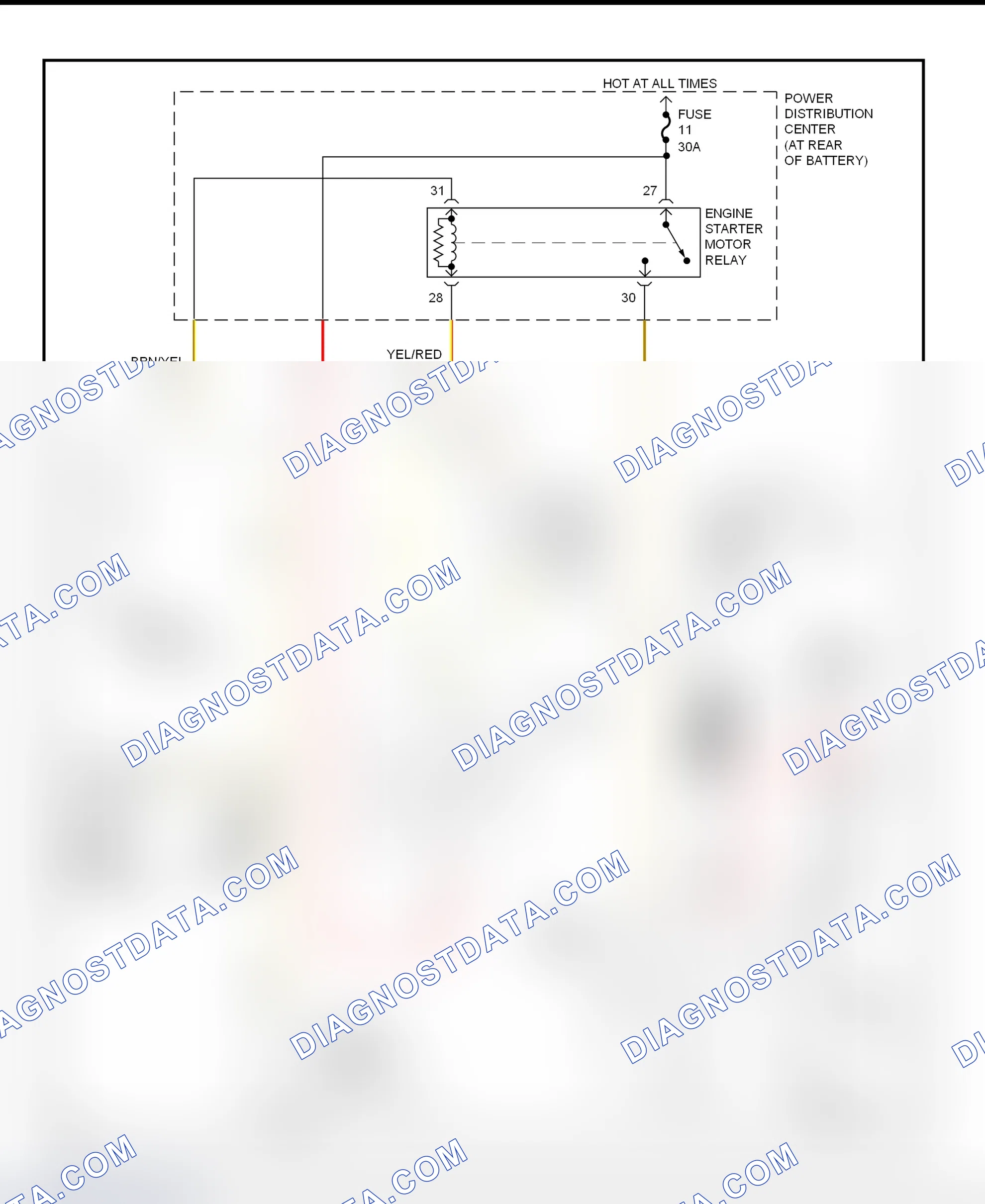 Fig. 9: Starting System Wiring Diagram (Neon)