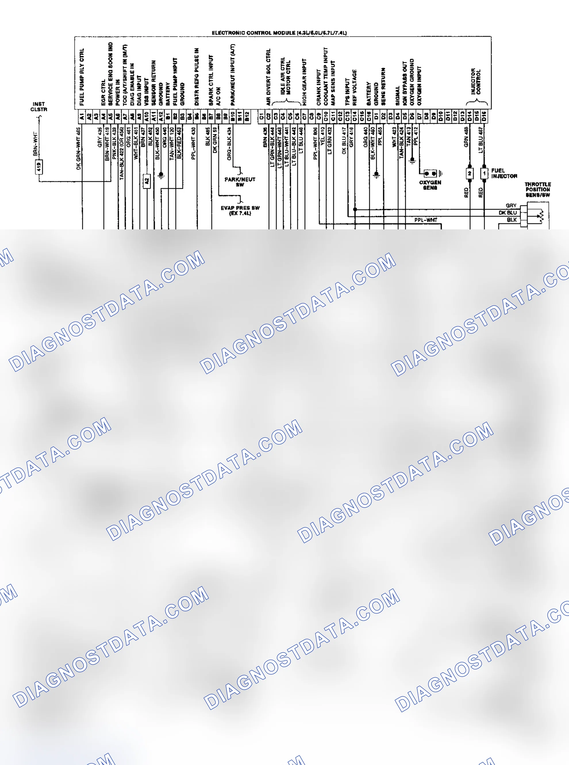 Scheme 18: "G" Series TBI/CCC Wiring Diagram