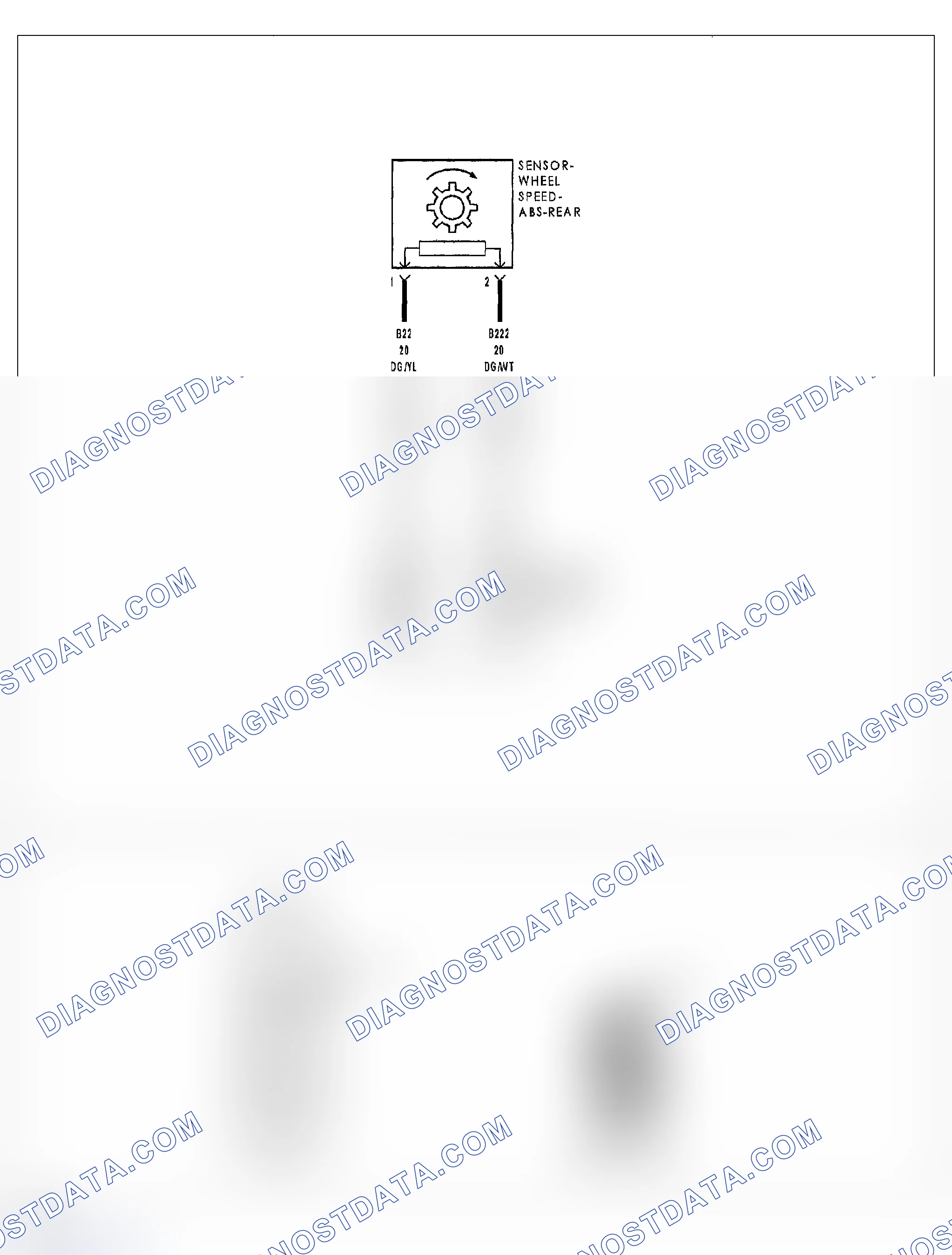 Scheme 183: P1058-RIGHT REAR INLET VALVE CONTROL CIRCUIT LOW