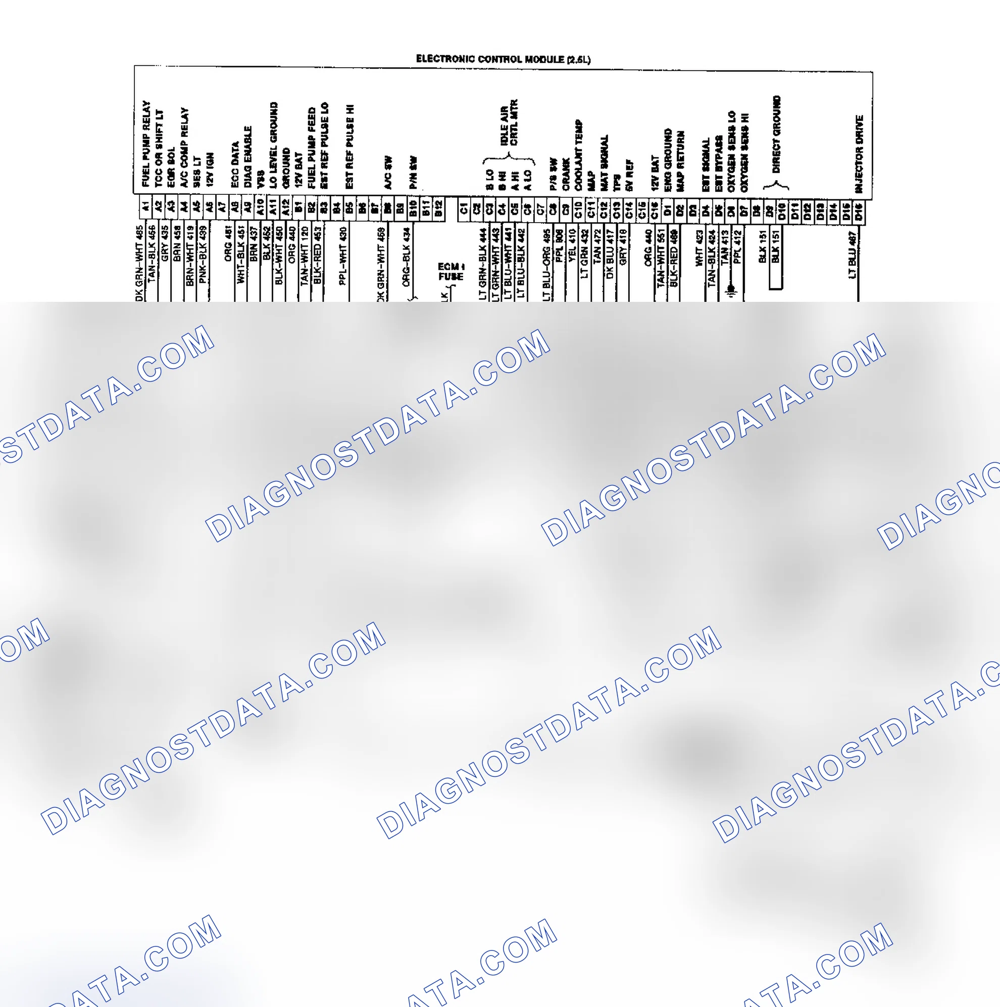 Scheme 44: "S" & "T" Series 2.5L TBI/CCC Wiring Diagram