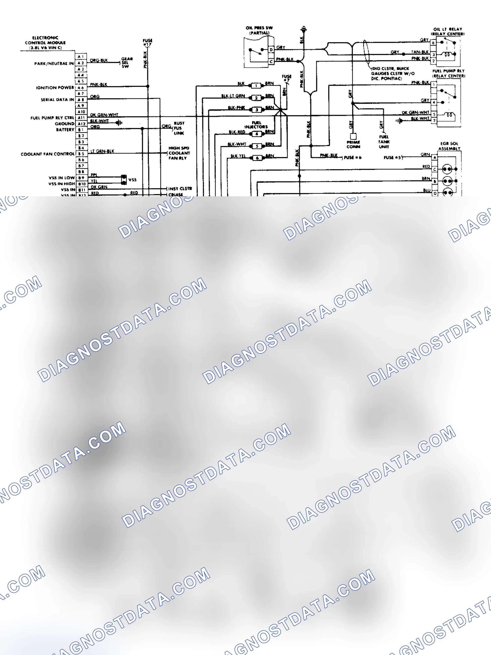 Scheme 27: Bonneville & Electra 3.8L "3800" FI Wiring Diagram