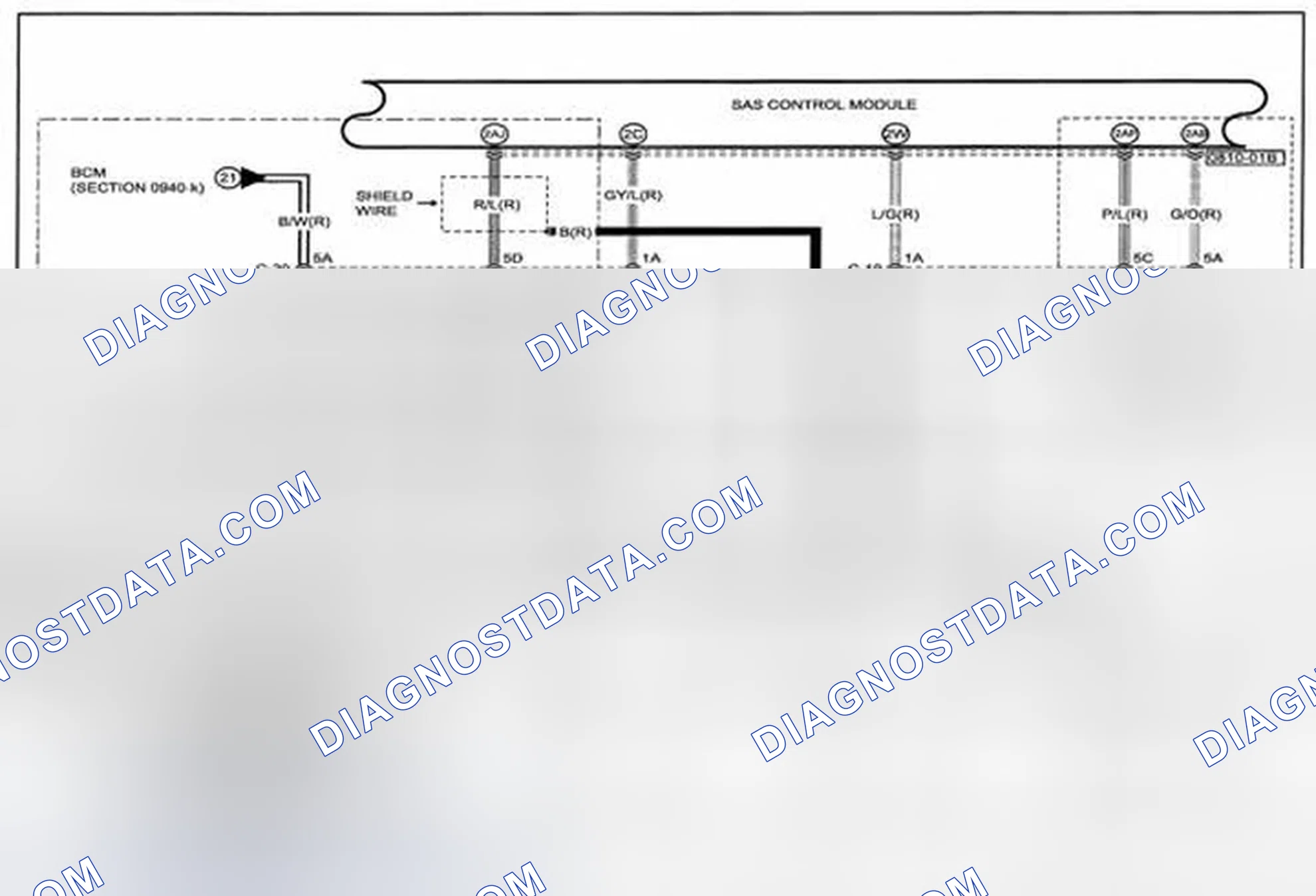 Scheme 158: Air Bag System (Includes Pre-Tensioner Seat Belt Information) Wiring Diagram - 0810-e (1 Of 2)