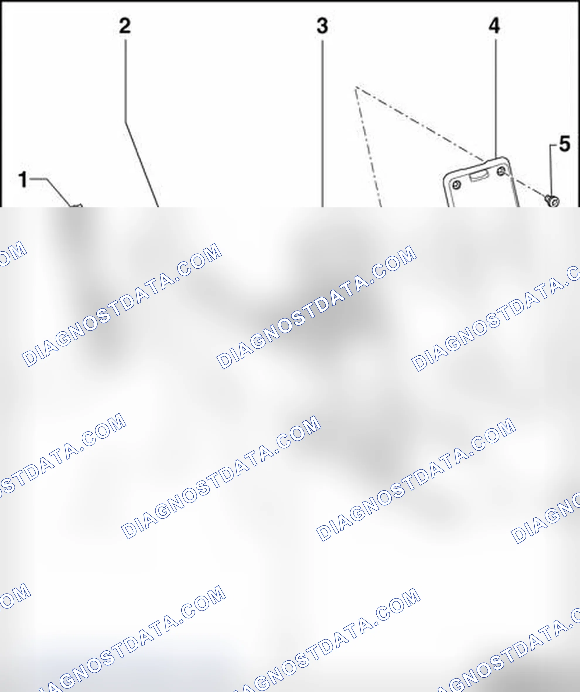 Scheme 24: Mobile phone holder in center console, assembly overview