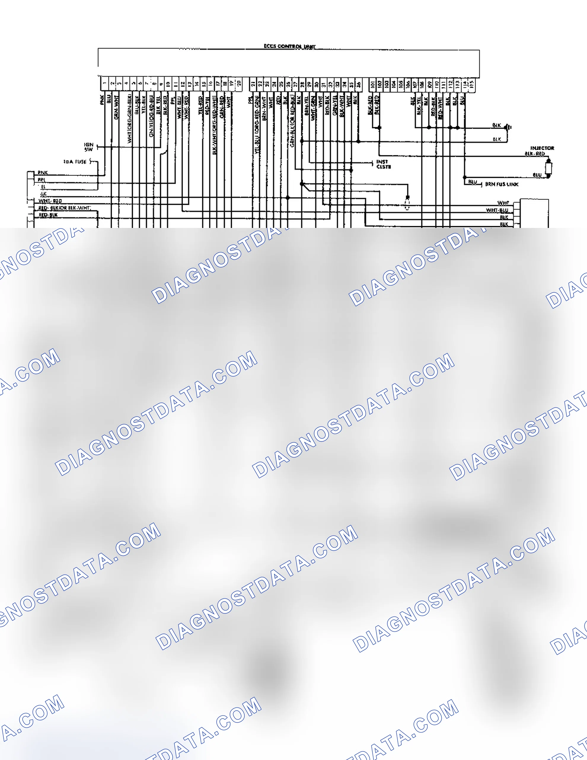 Scheme 186: Pulsar NX & Sentra (E16i) ECCS Wiring Diagram
