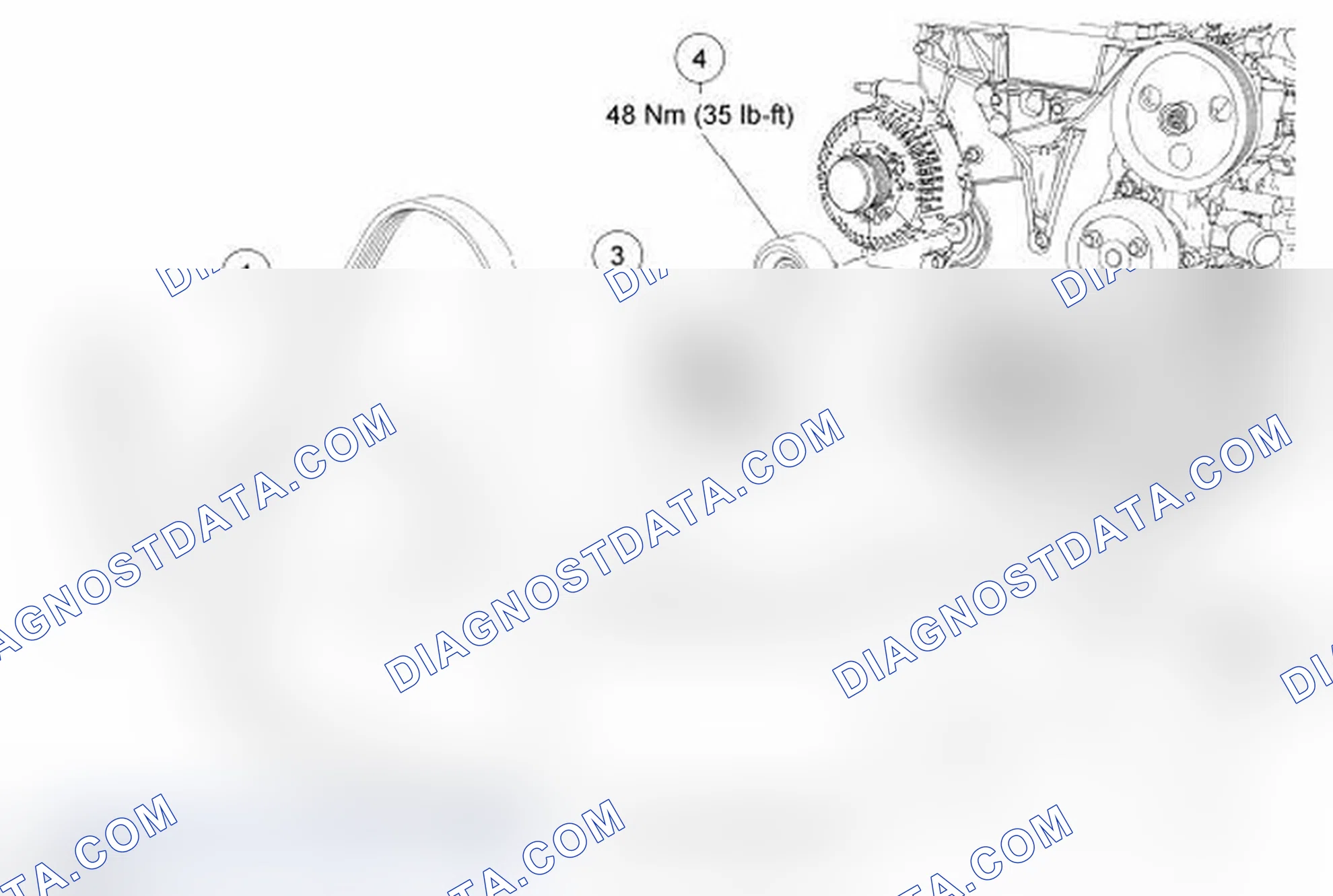 Scheme 8: Front End Accessory Drive (FEAD) - Exploded View