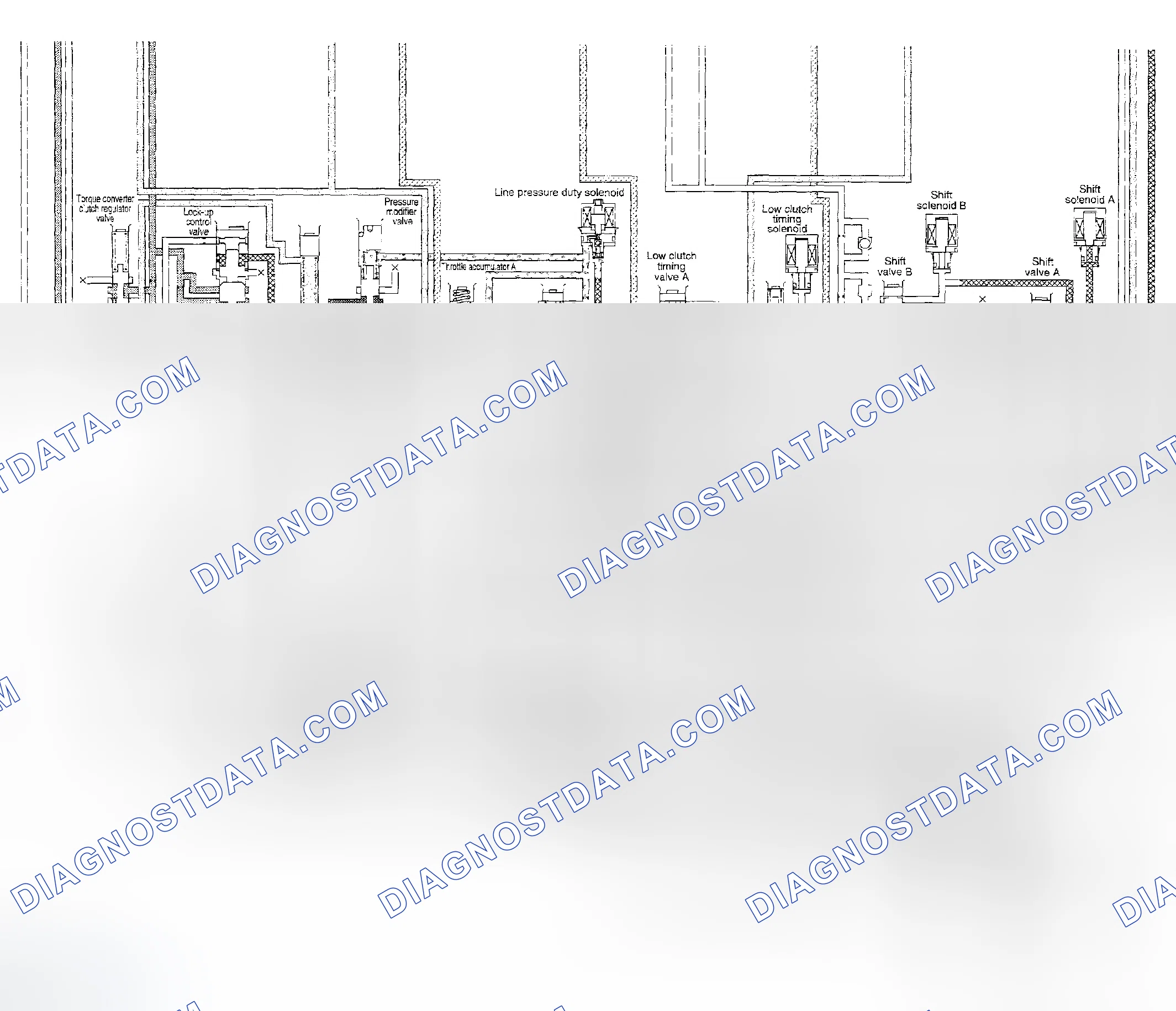 Scheme 1228: Fourth Speed Of D Range (Lock-Up On) - Schematic Drawing (2 Of 2)