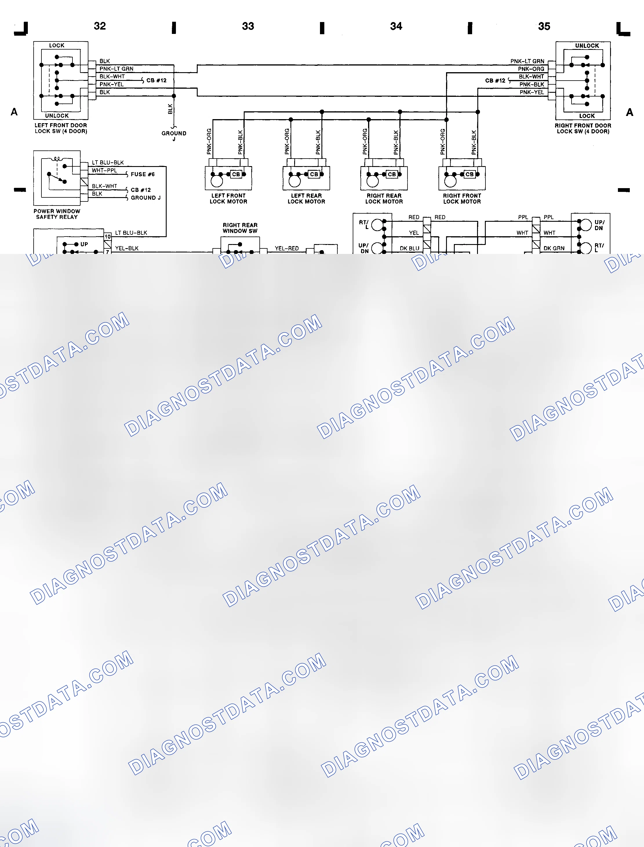Scheme 11: Power Mirror Switch - Tempo & Topaz (Grid B-C 34-35)