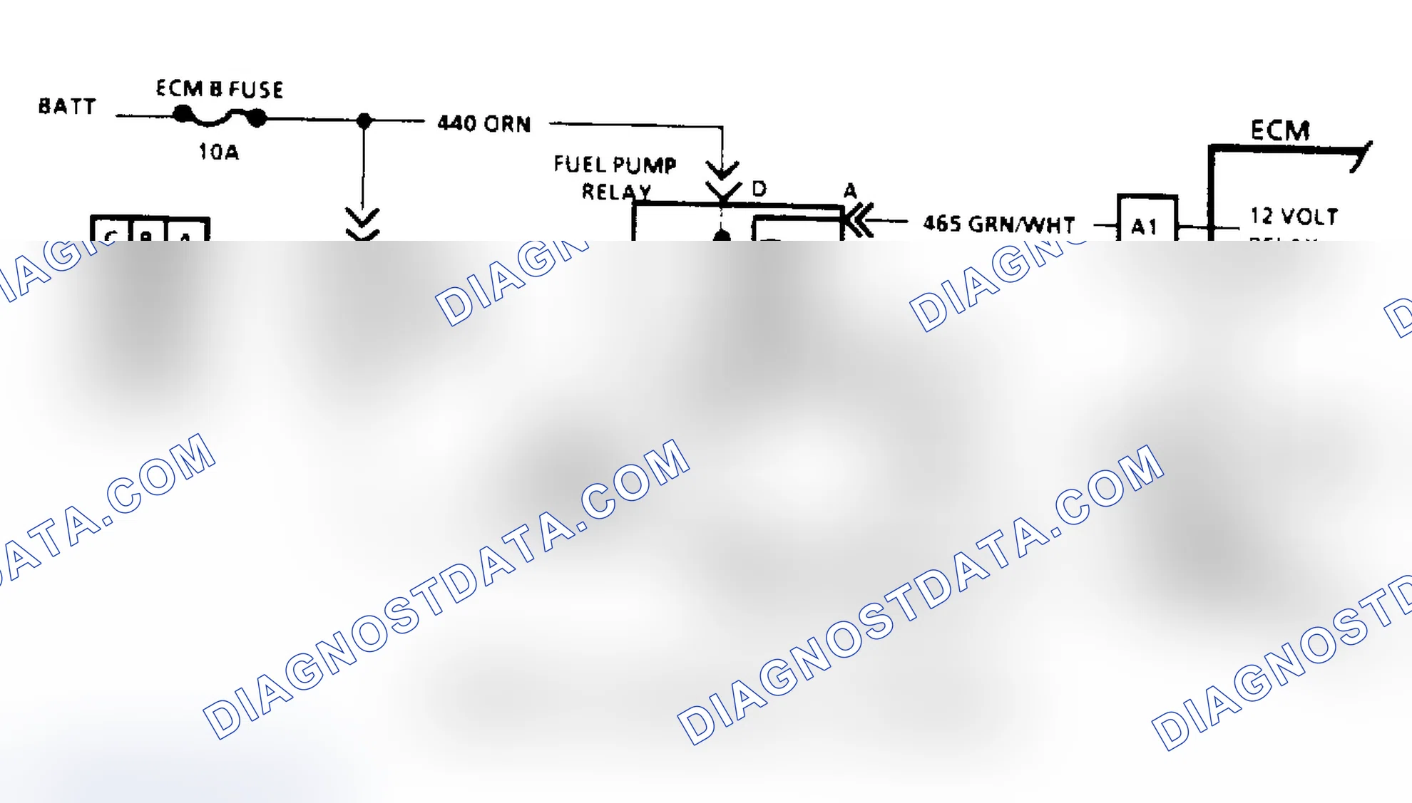 Scheme 144: Code 54 - Fuel Pump Ckt (Low Voltage) Schematic ("M" & "S/T" Series)