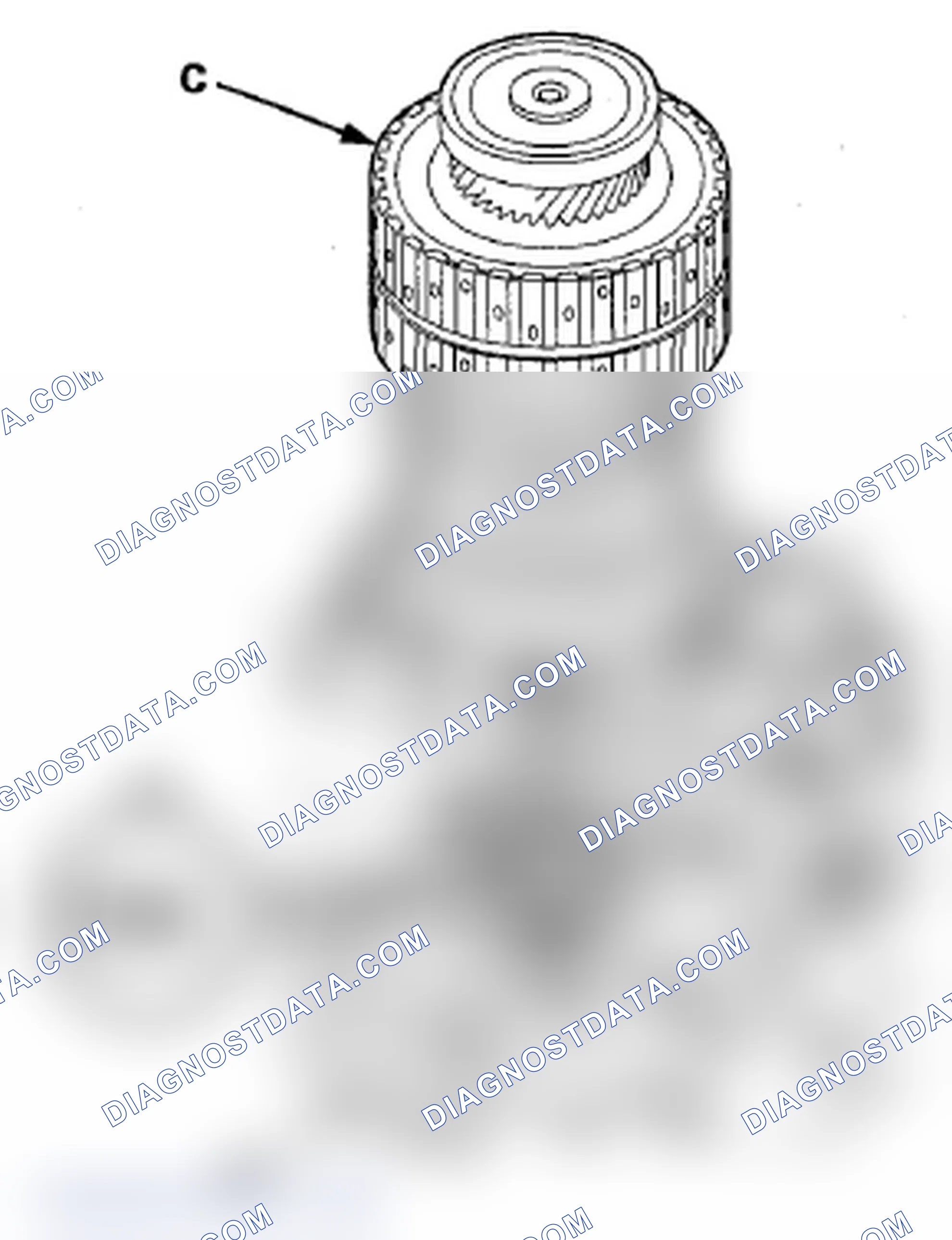 Scheme 541: Secondary Shaft Installation Height Inspection/Adjustment