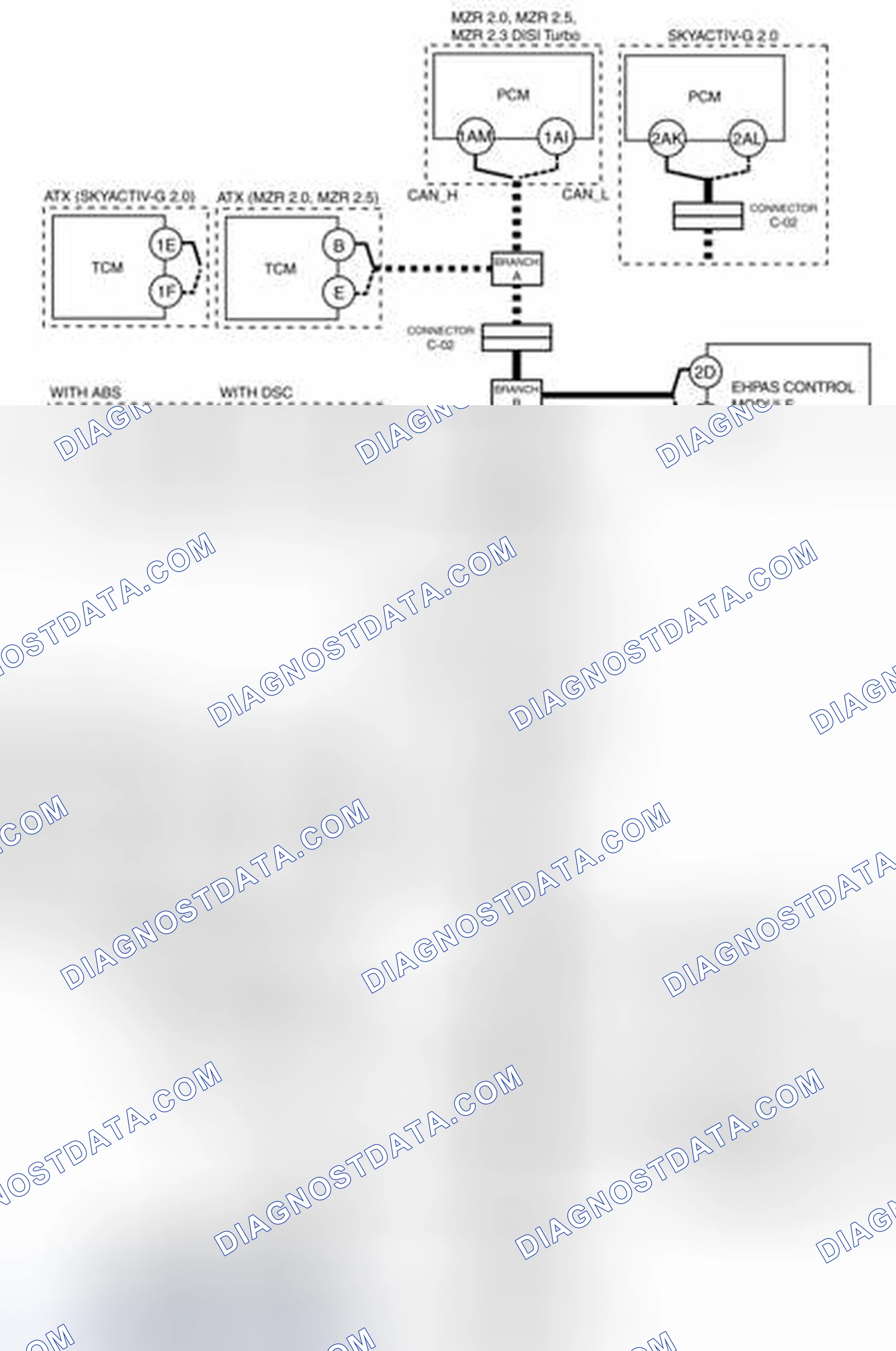 Scheme 75: Connector C-41 And BCM (Open Circuit) System Wiring Diagram
