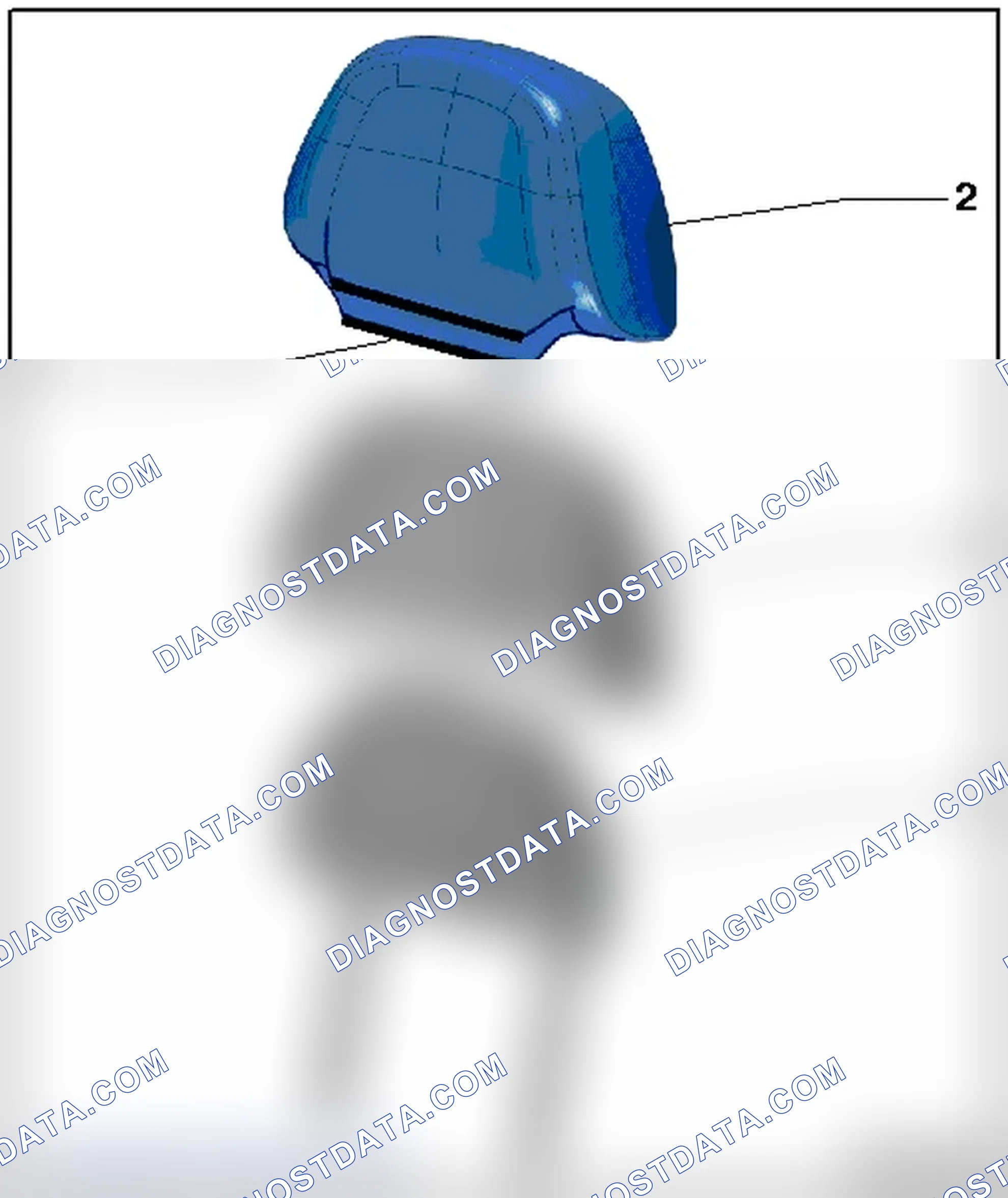 Scheme 244: FRONT HEADREST COVER AND CUSHION OVERVIEW