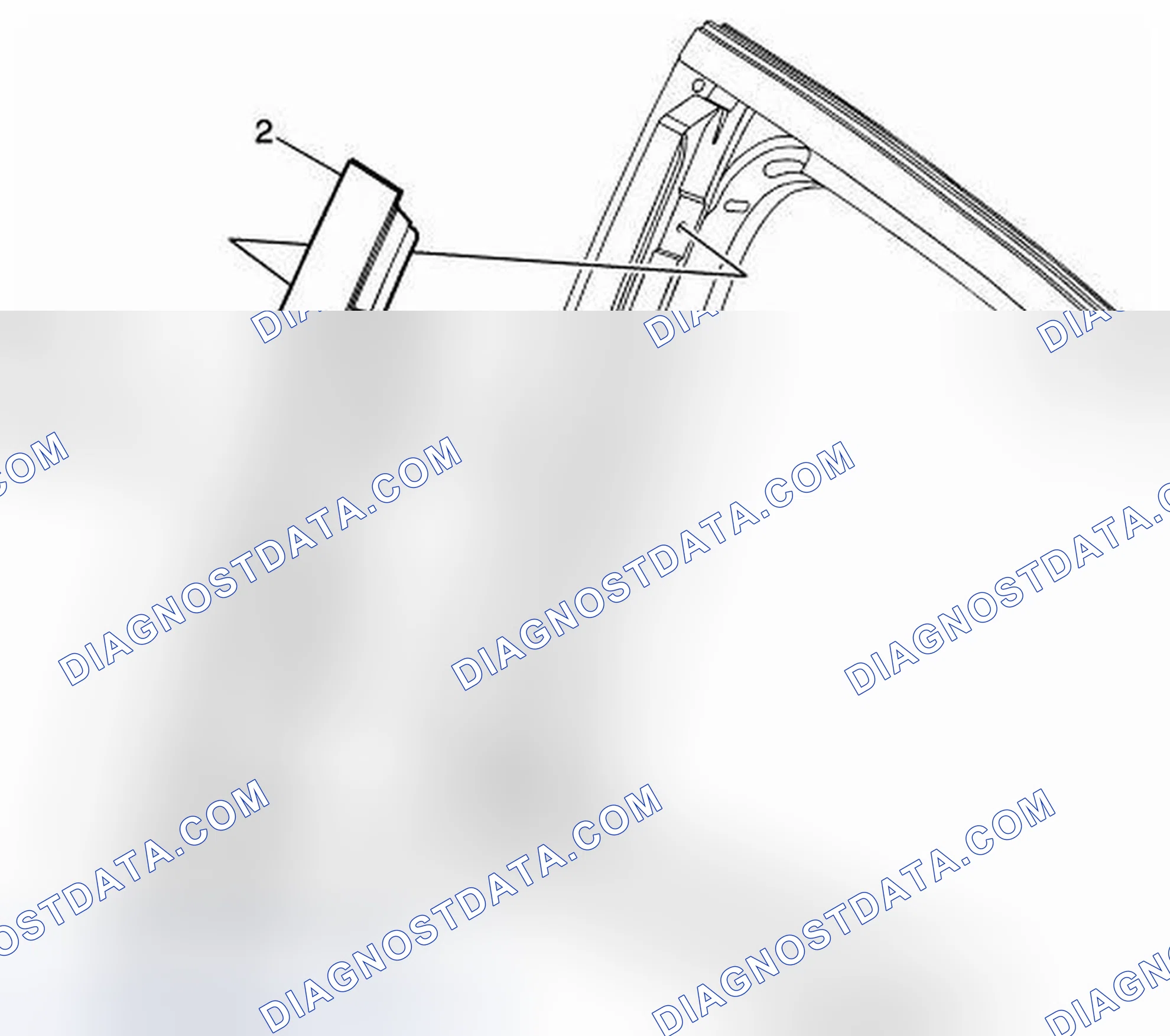 Scheme 7: Rear Side Door Window Frame Front Applique Replacement