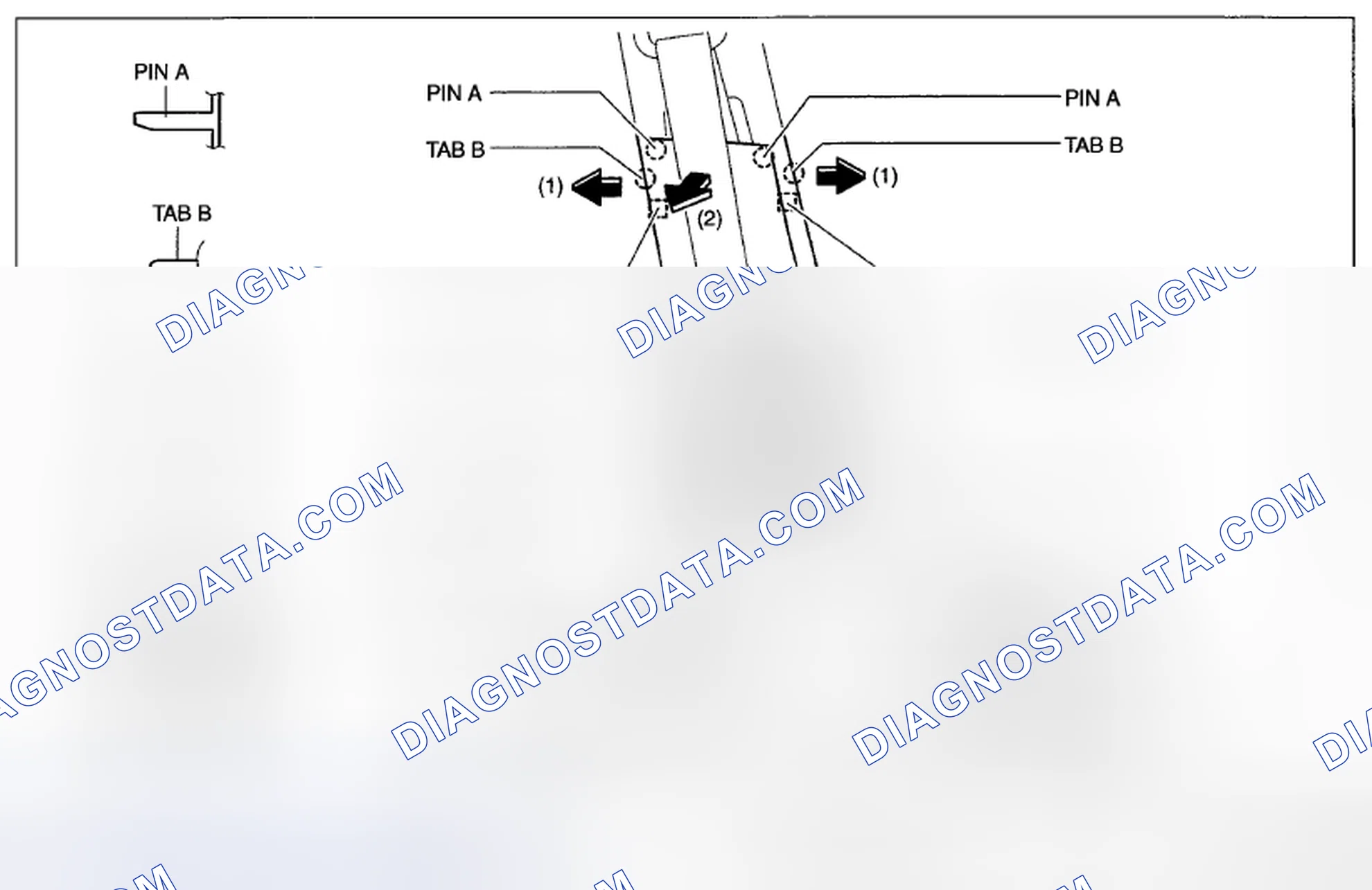 Scheme 102: B-PILLAR LOWER TRIM REMOVAL/INSTALLATION
