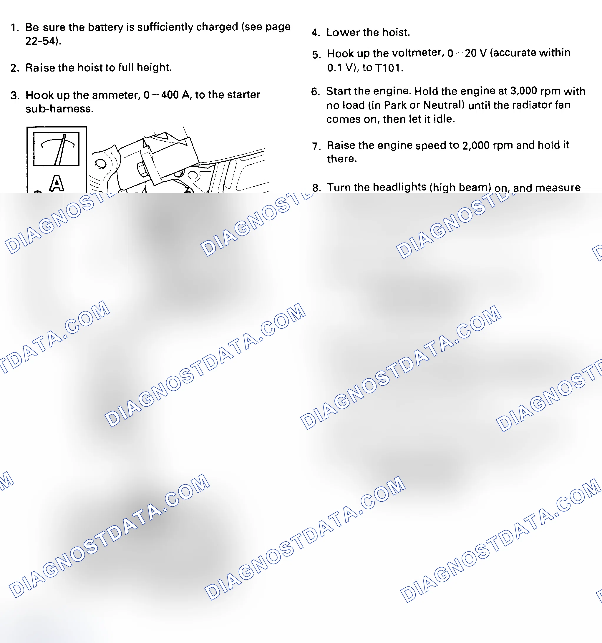 Scheme 5: Alternator And Regulator Circuit Test