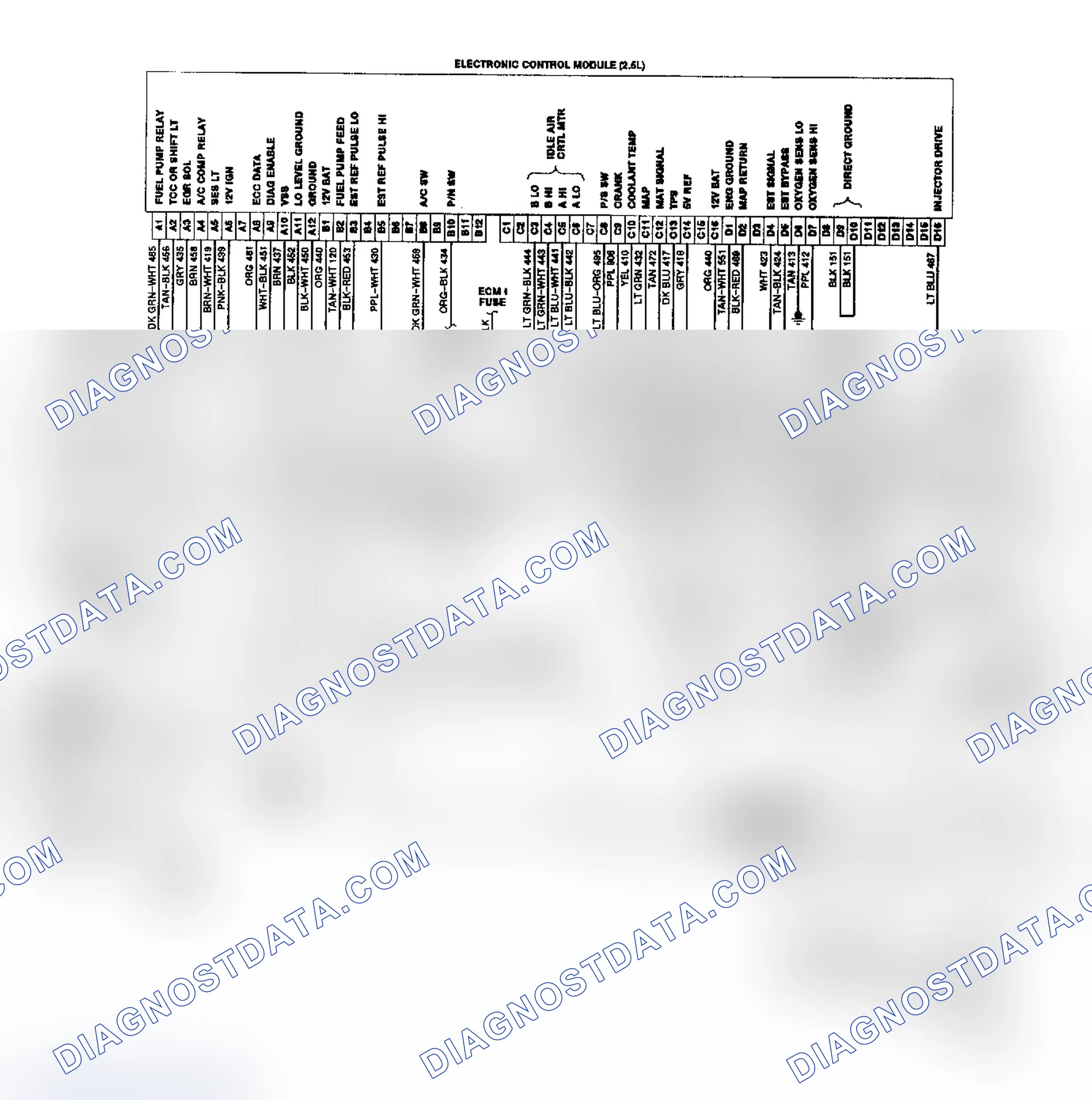Scheme 44: "S" & "T" Series 2.5L TBI/CCC Wiring Diagram