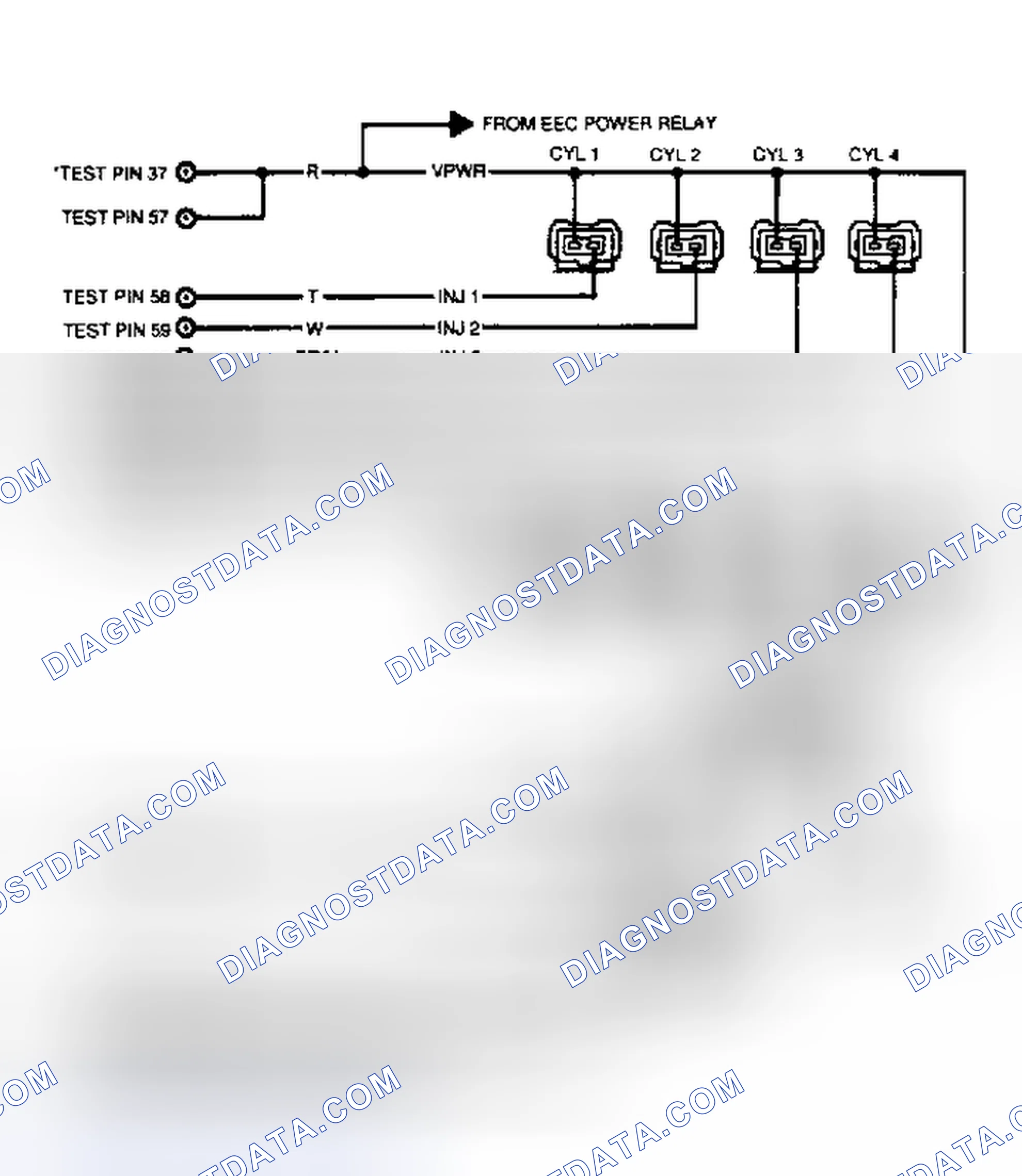 Scheme 55: Test Schematic (Mark VII 5.0L & Mustang 5.0L)