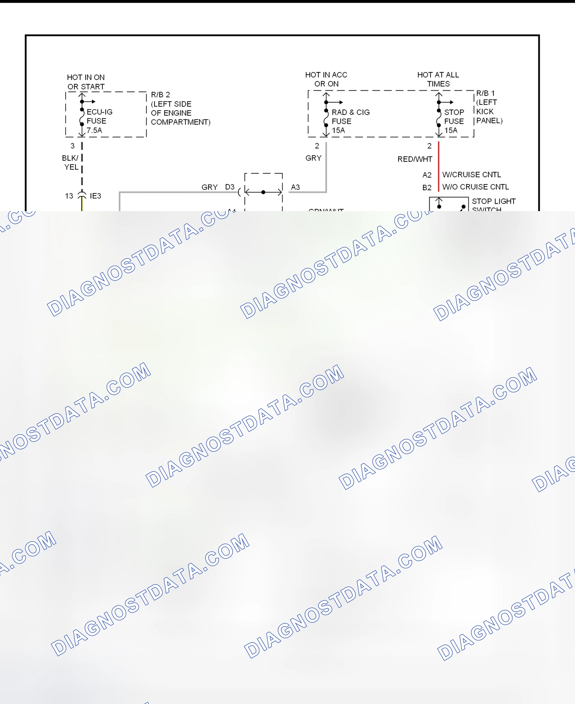 Scheme 15: Shift Interlock System Wiring Diagram (1995 MR2)