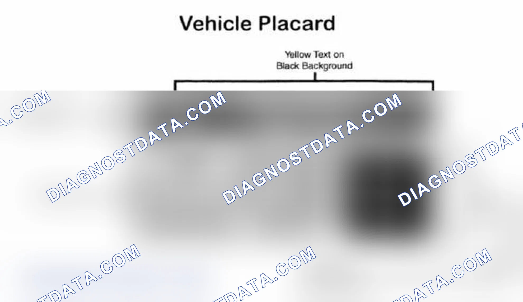 Scheme 28: Vehicle Tire Placard - Typical