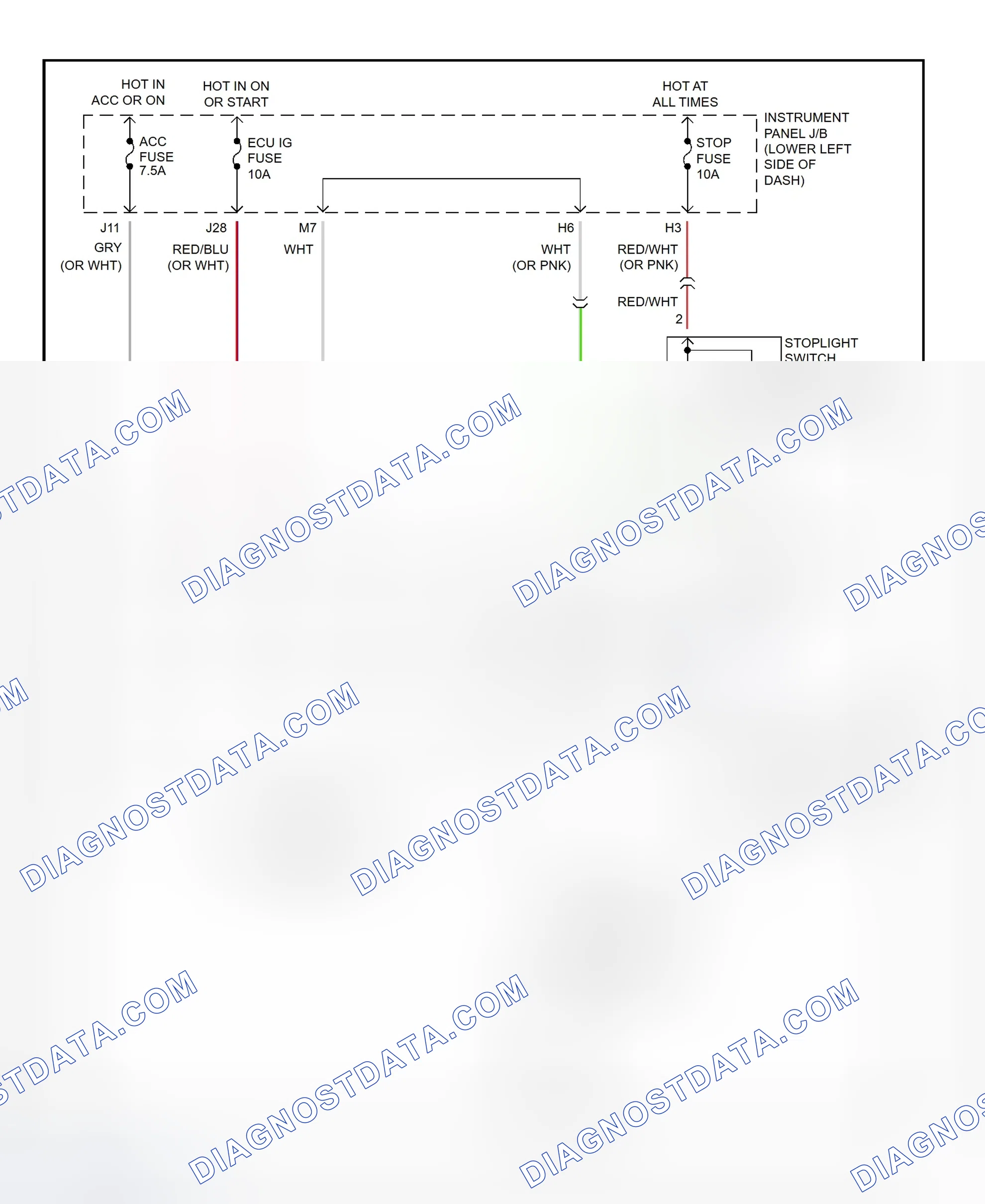 Scheme 434: Shift Interlock System Wiring Diagram (2002 - Toyota RAV4)