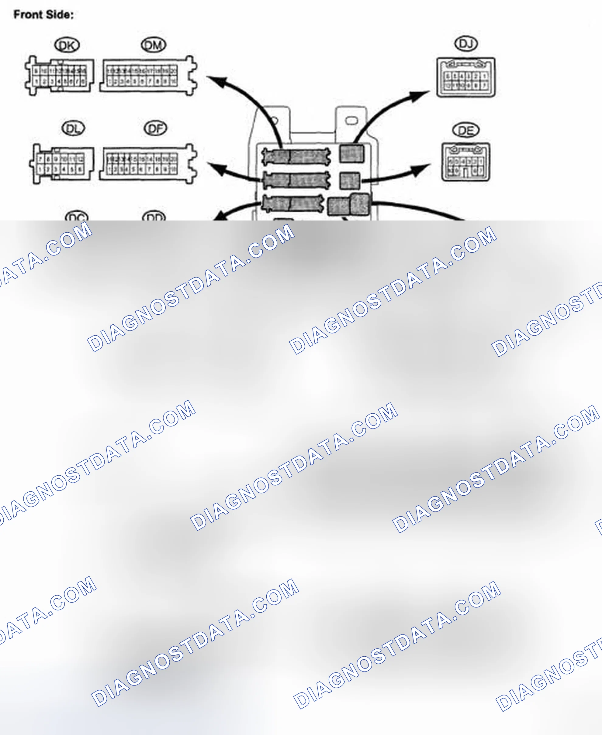 Scheme 105: TERMINALS OF ECU