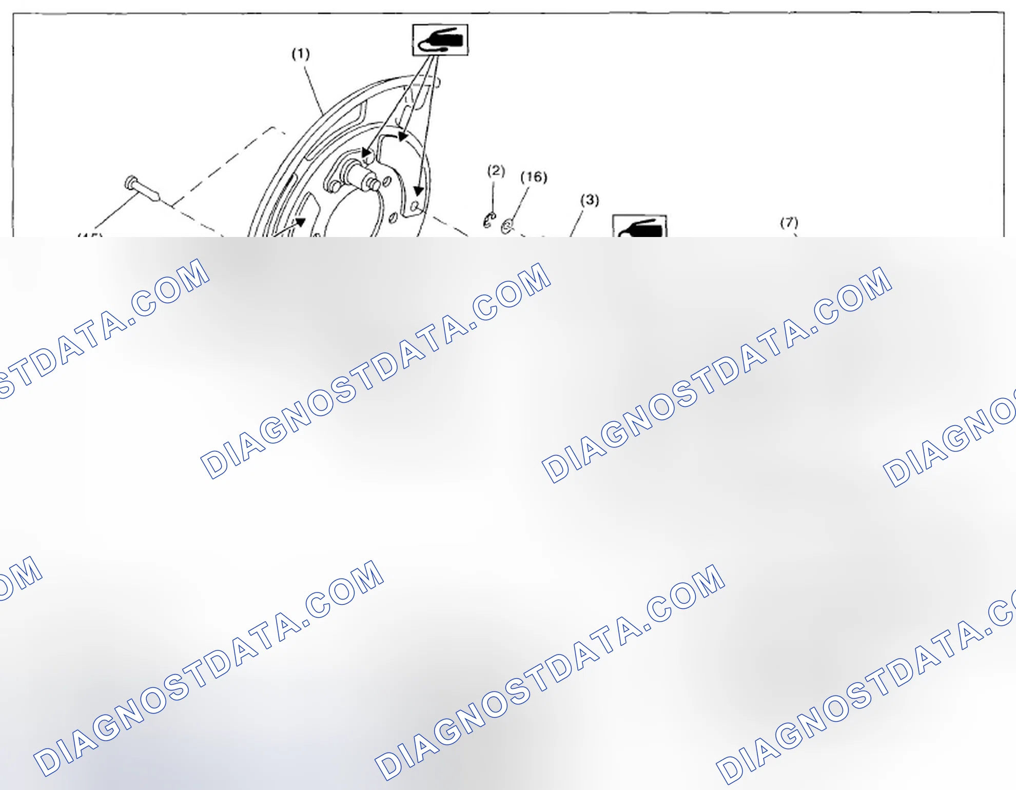 Scheme 91: PARKING BRAKE (REAR DISC BRAKE)