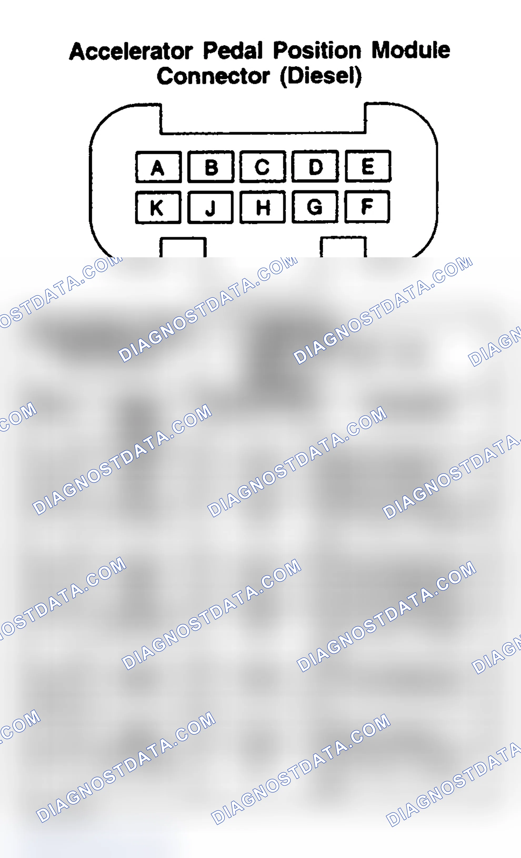 Scheme 113: ACCELERATOR PEDAL POSITION MODULE (DIESEL)