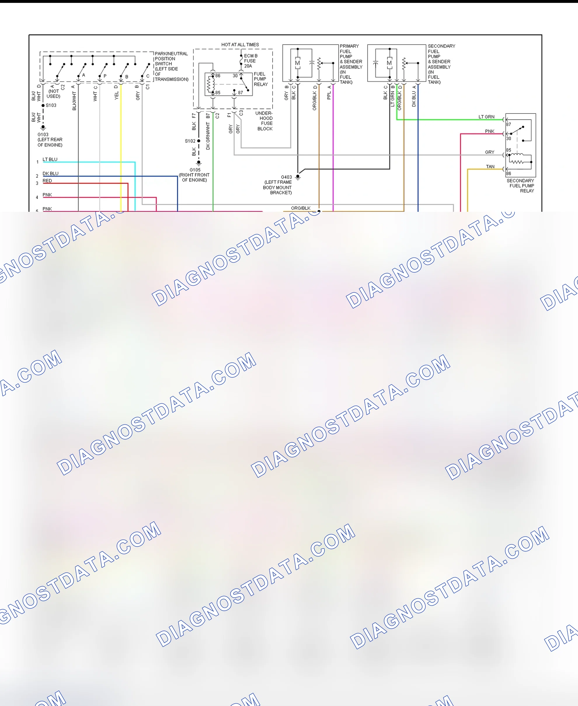 Scheme 47: PCM Wiring Diagram (Escalade, Escalade EXT, Sierra, Silverado, Suburban & Yukon XL - 6.0L Gasoline - With Case & Isolated Ground HO2S - 2 Of 5)