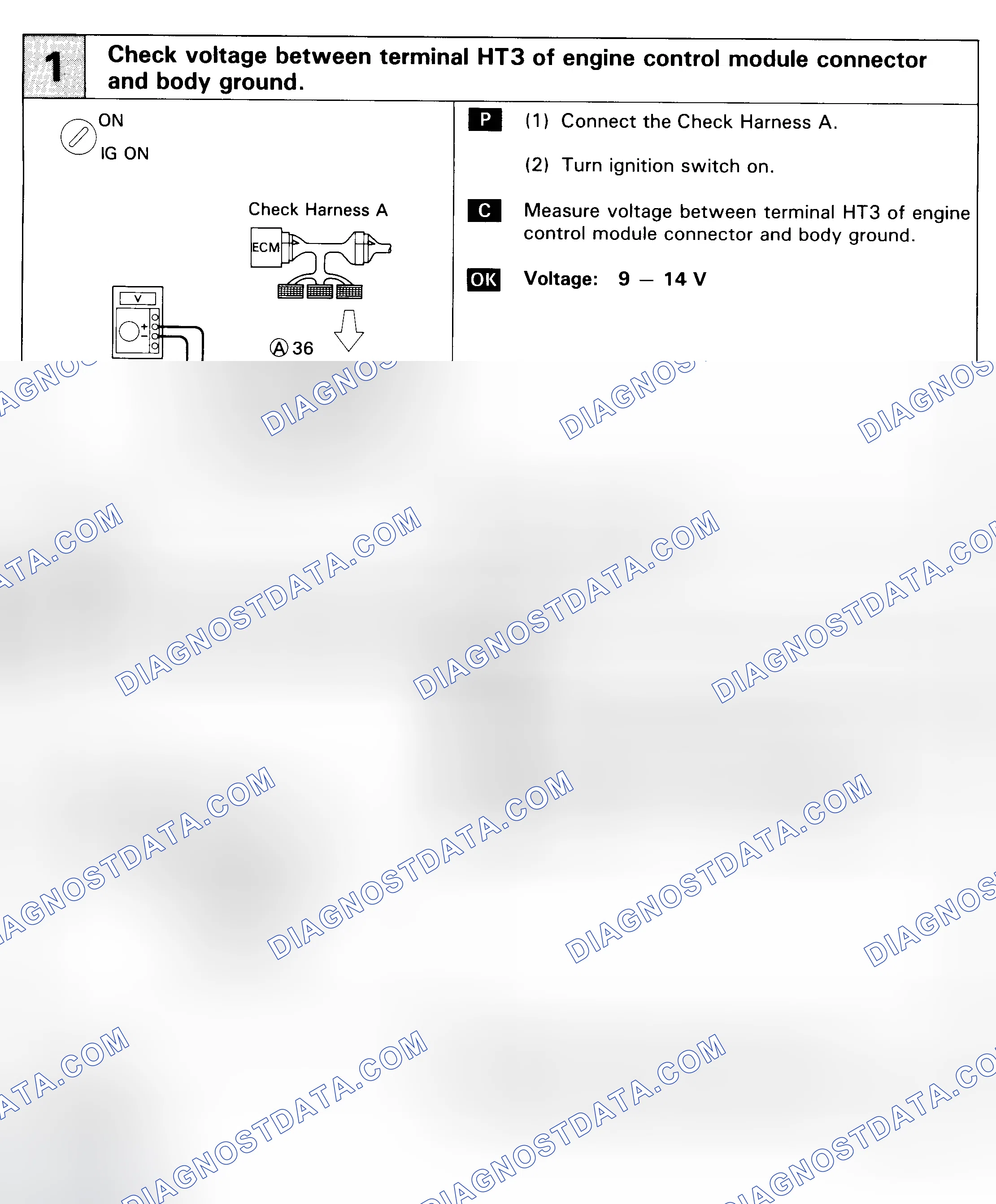 Scheme 97: DTC 27 - SUB-OXYGEN SENSOR SIGNAL (CALIF.)