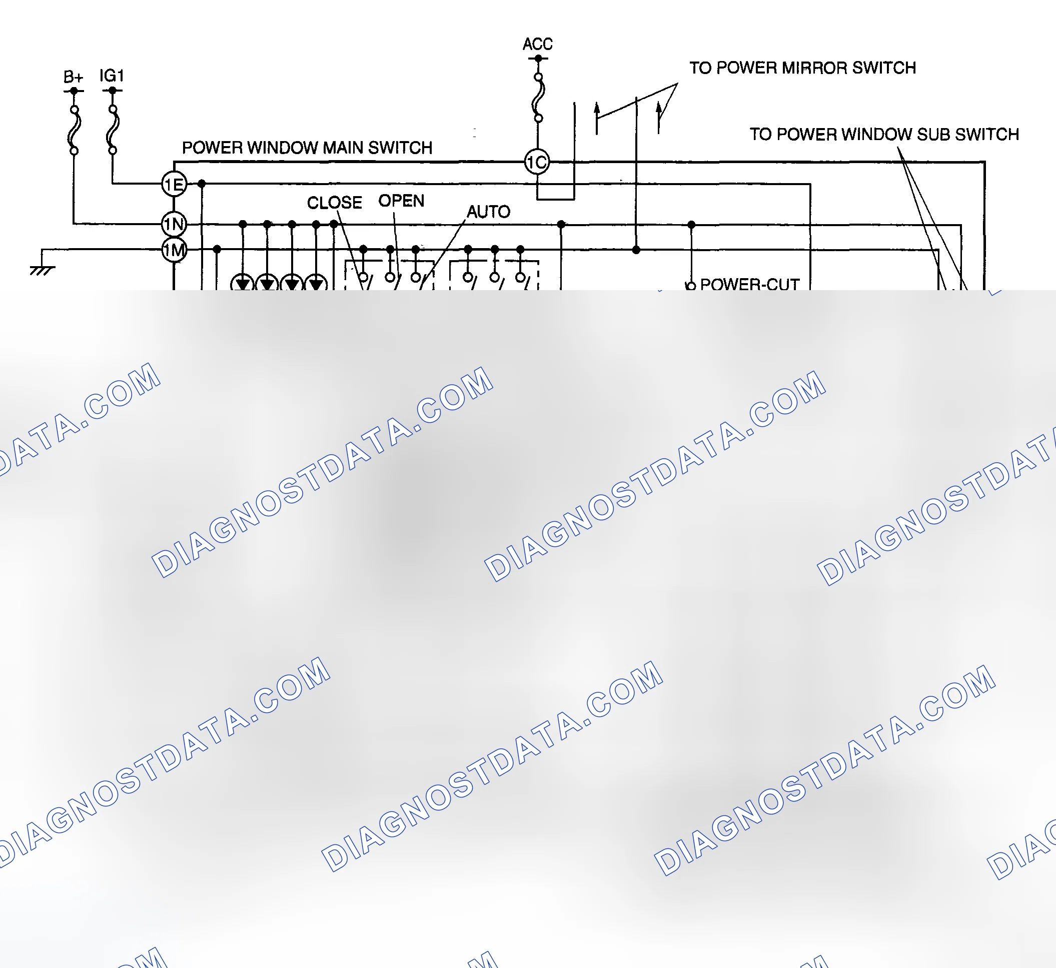 Scheme 3: Power Window Main Switch