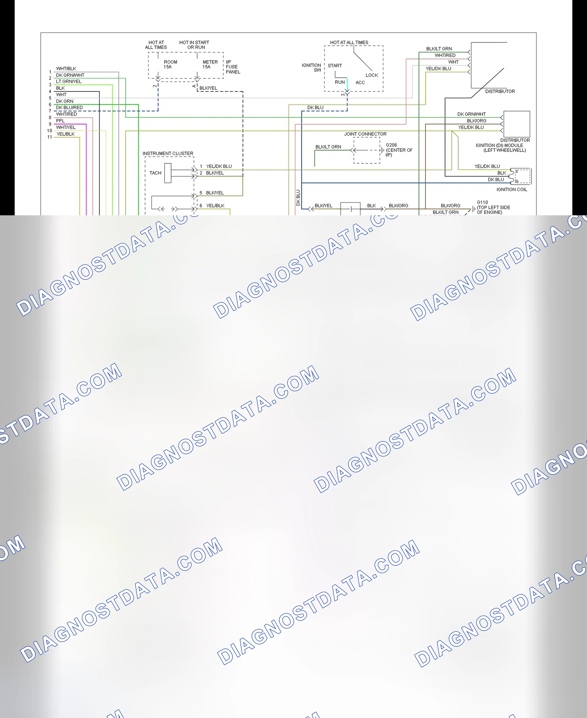 Scheme 203: EEC Wiring Diagram Escort & Tracer 1.8L A/T - 2 Of 2