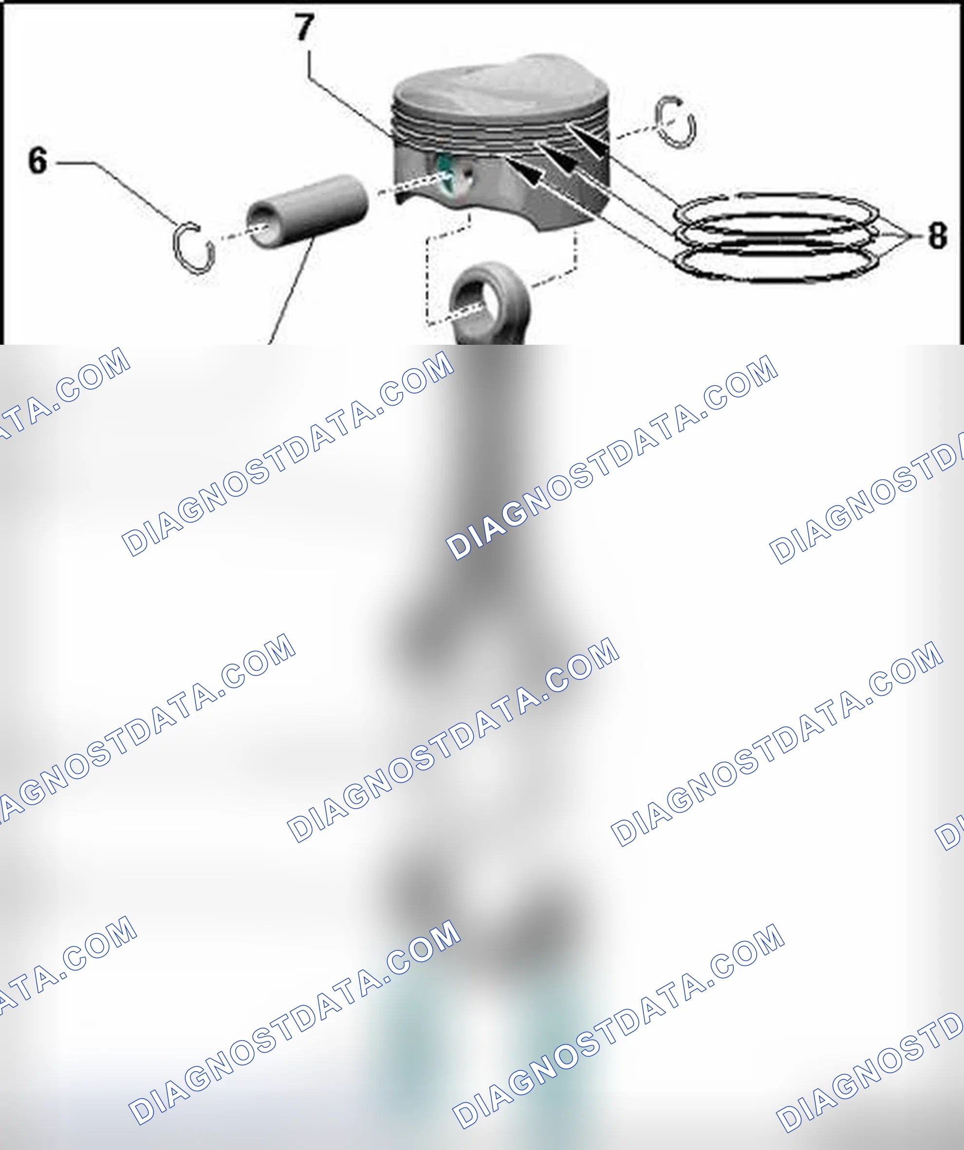 Scheme 209: Piston and Connecting Rod, Component Overview