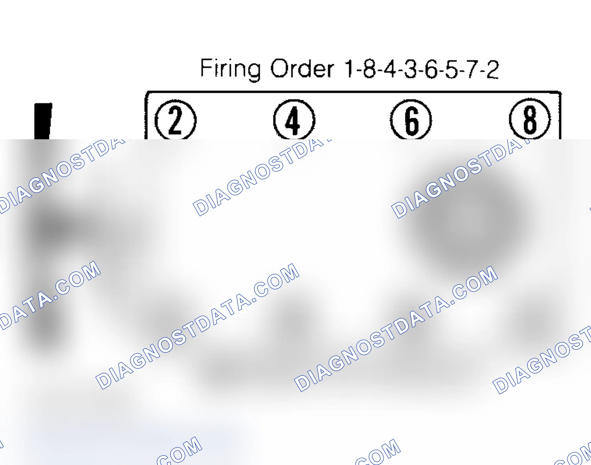 Scheme 6: Firing Order & Timing Marks (5.0L, 5.7L & 7.4L)