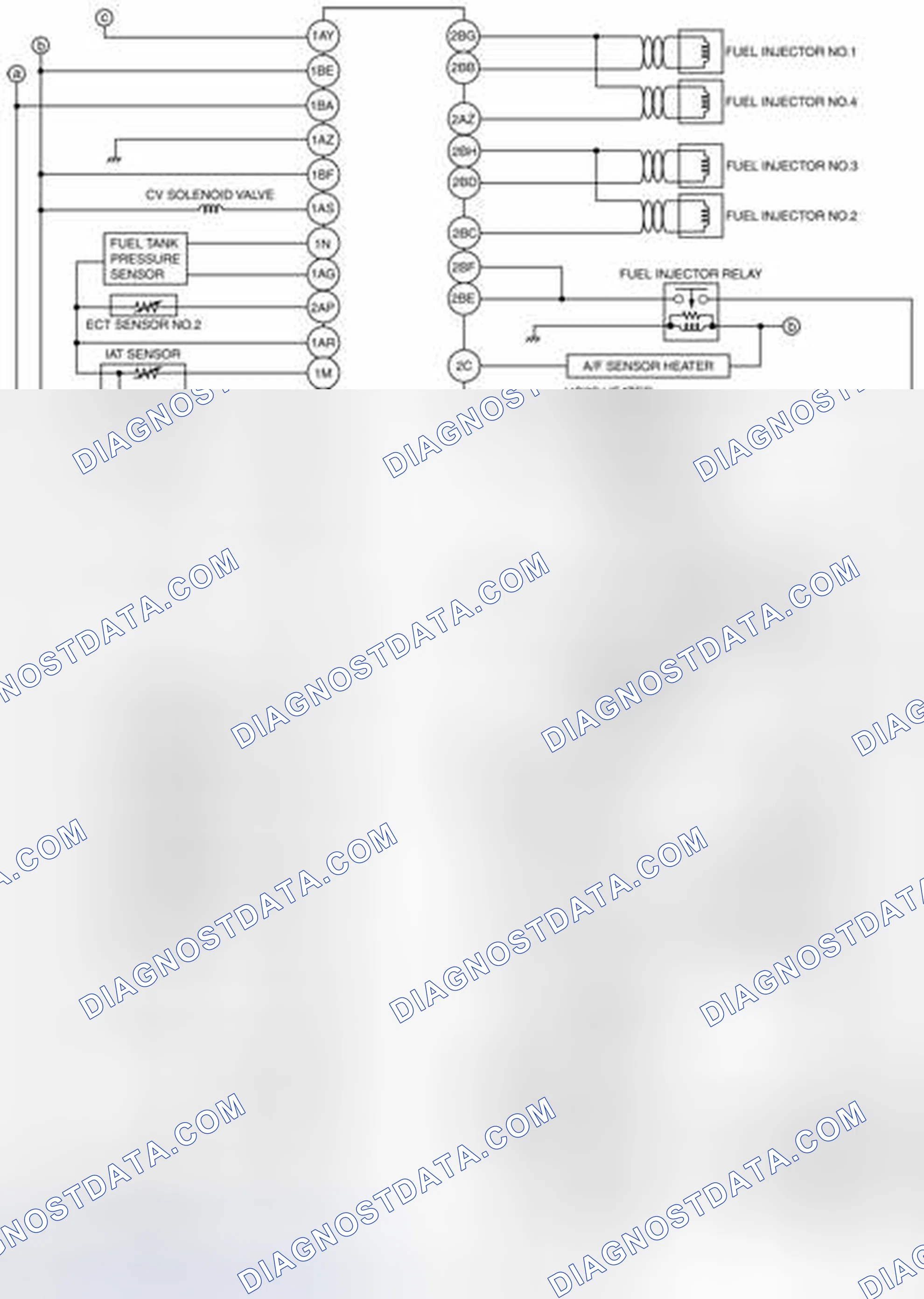 Scheme 93: Engine Control System Wiring Diagram [MZR 2.3 DISI Turbo] (1 Of 2)