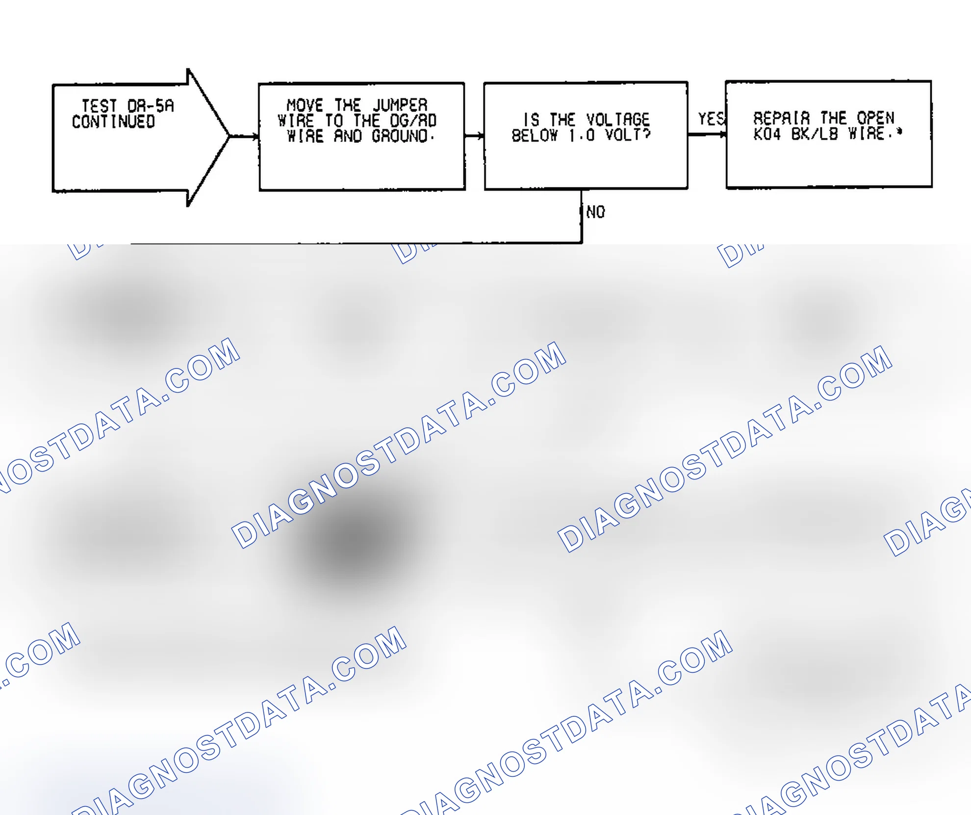 Scheme 589: Test DR-5A Code 14, (2 of 2) MAP Voltage Too High