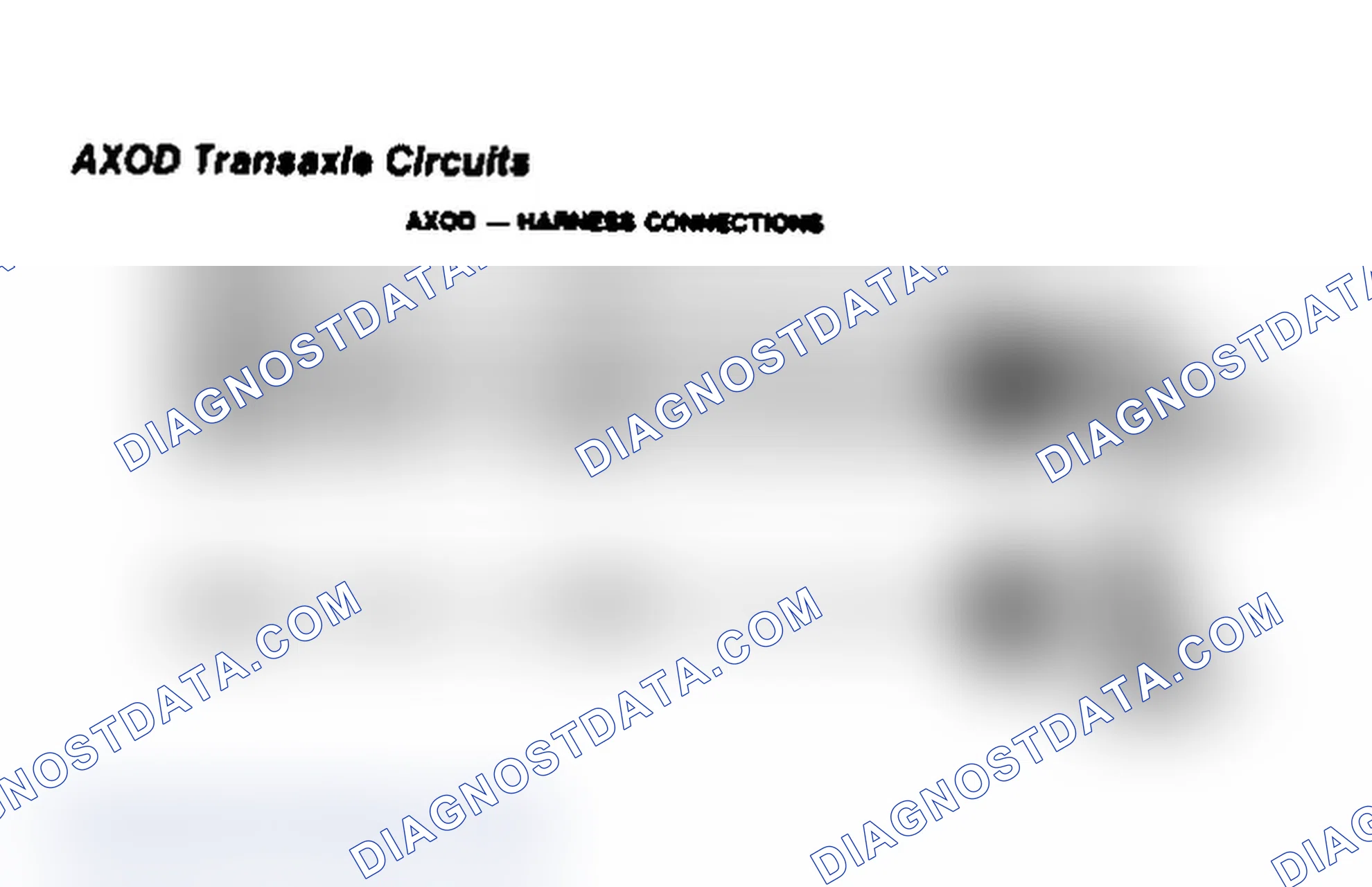 Scheme 96: AXOD Transaxle Circuits