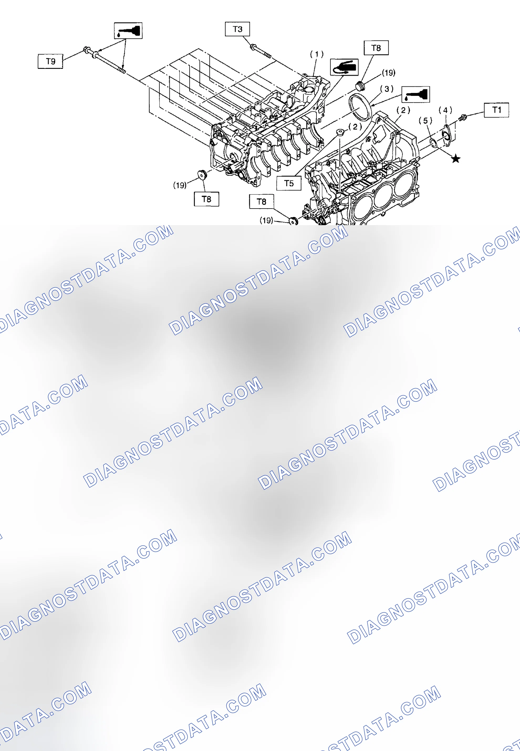 Scheme 30: Exploded View Of Cylinder Block