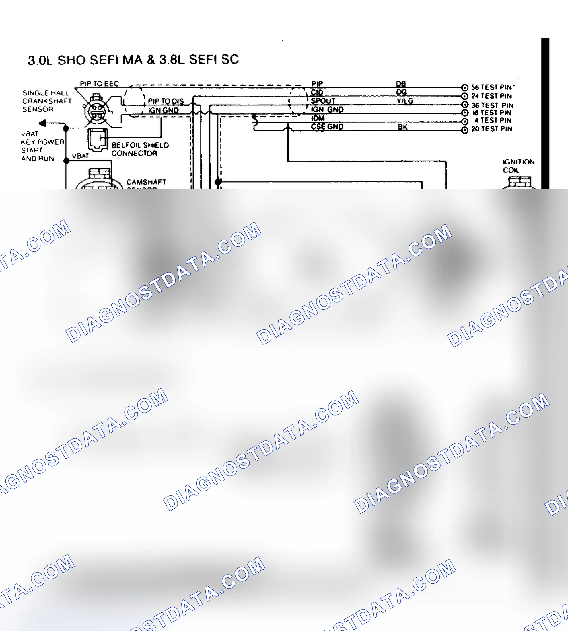 Scheme 114: Spark Timing Check Circuit (2 of 2)