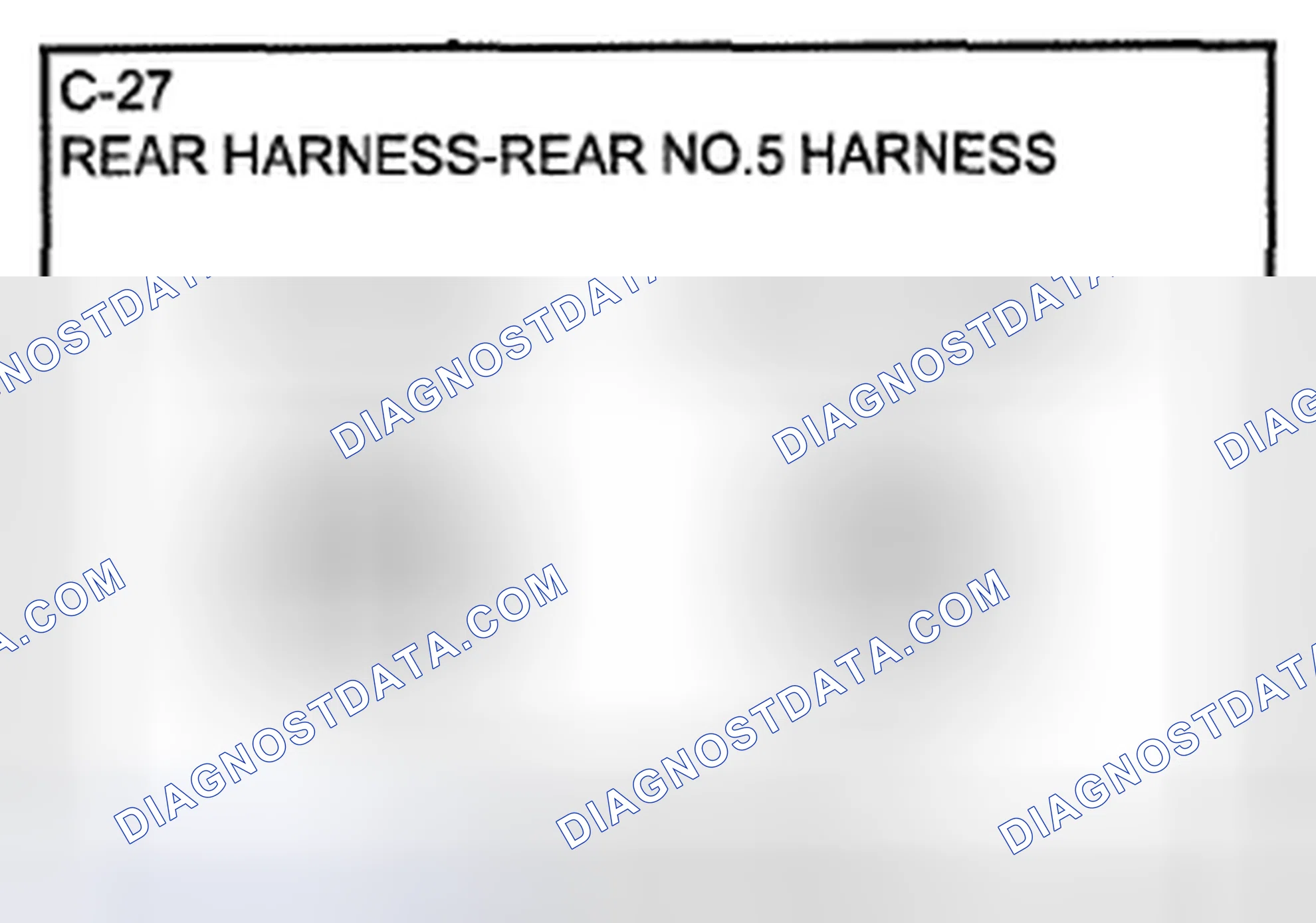 Scheme 56: Identifying Rear Harness No.5 Connector Terminals (C-27)