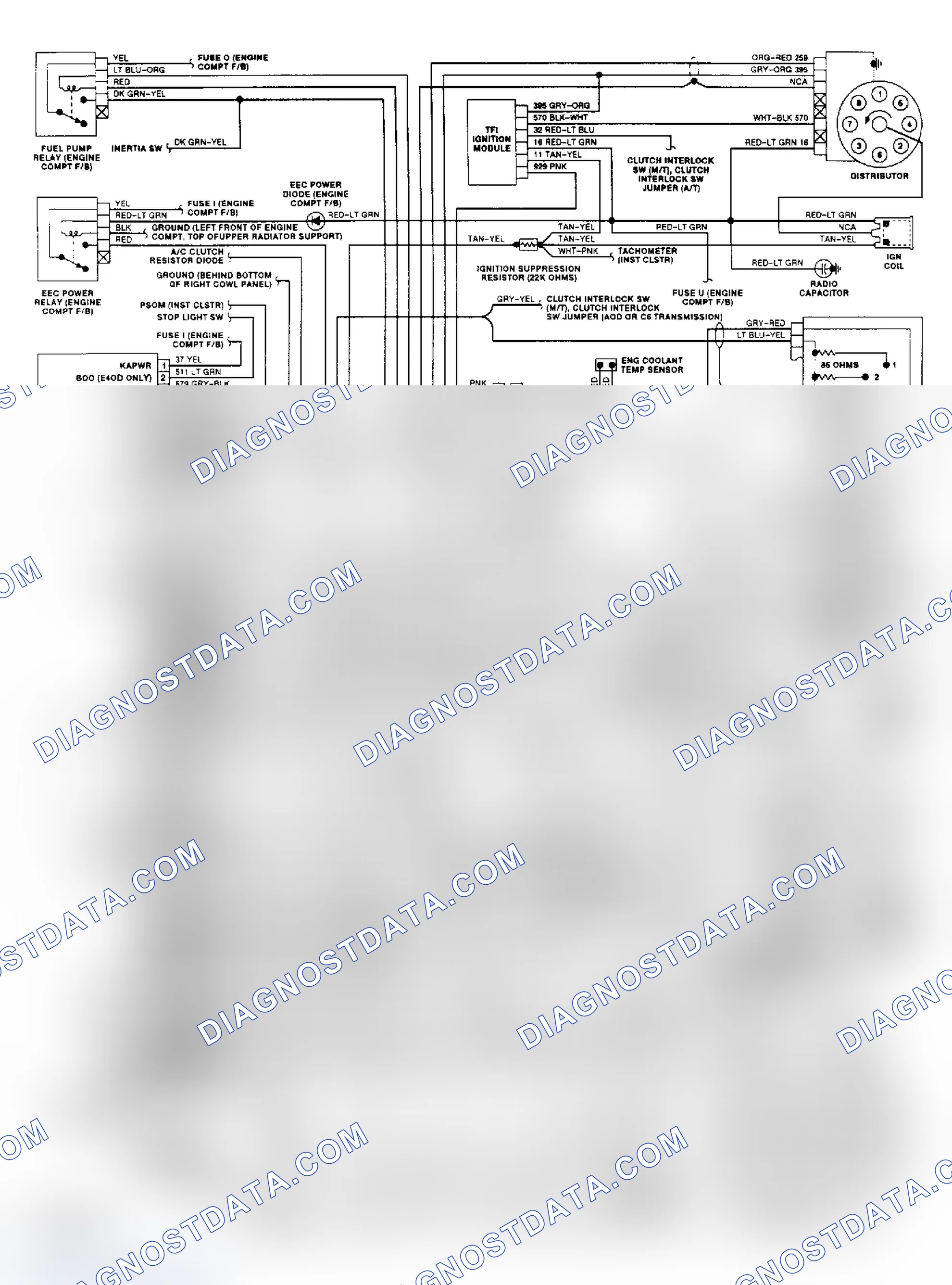 Scheme 13: Wiring Diagram (7.5L - Pickup)